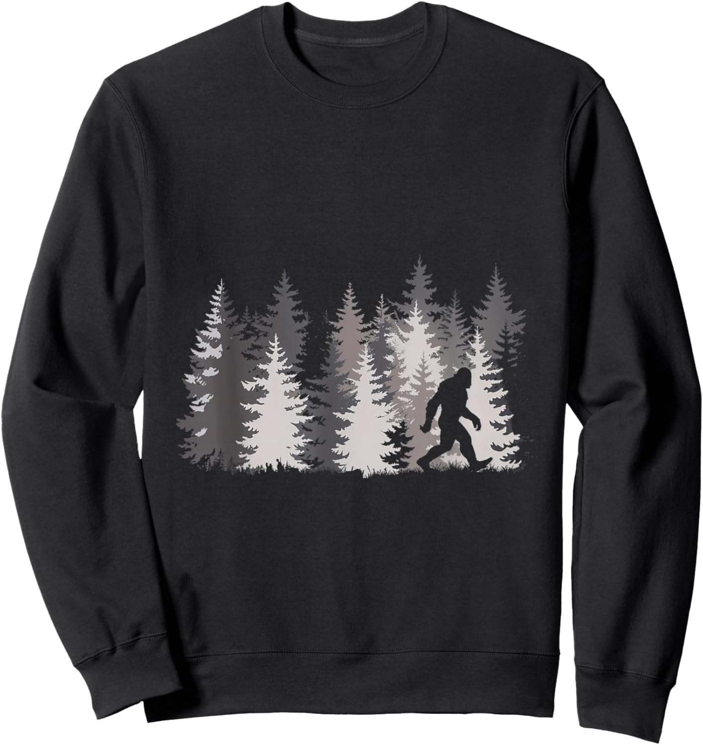 Sasquatch Forest Legend Nature Sweatshirt - Sweatshirt | Black
