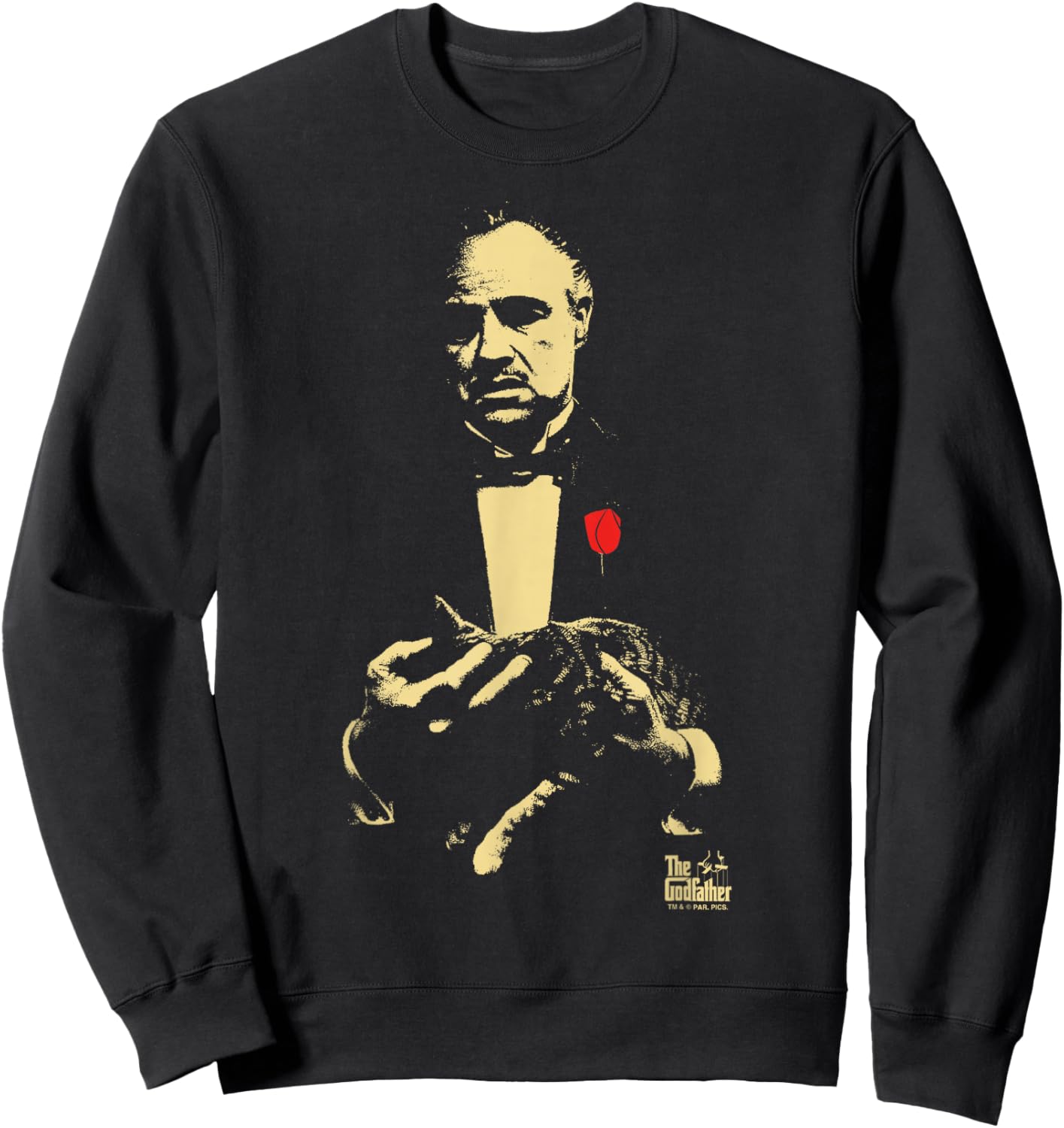 The Godfather Vito Don Corleone With Cat Sweatshirt - Sweatshirt | Black