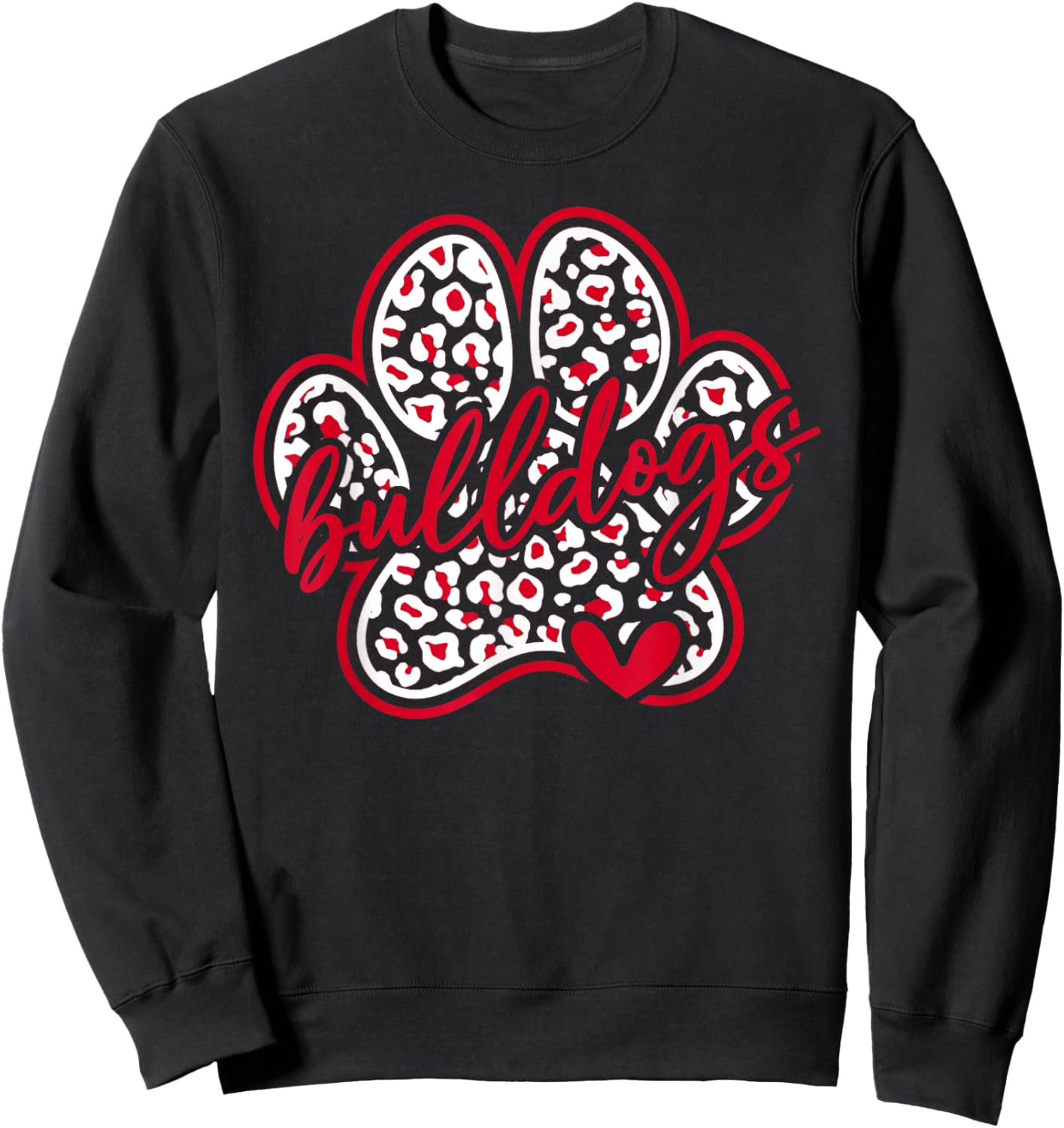Vintage Go Dawgs Funny Bulldog School Spirit Back To School Sweatshirt - Sweatshirt | Black