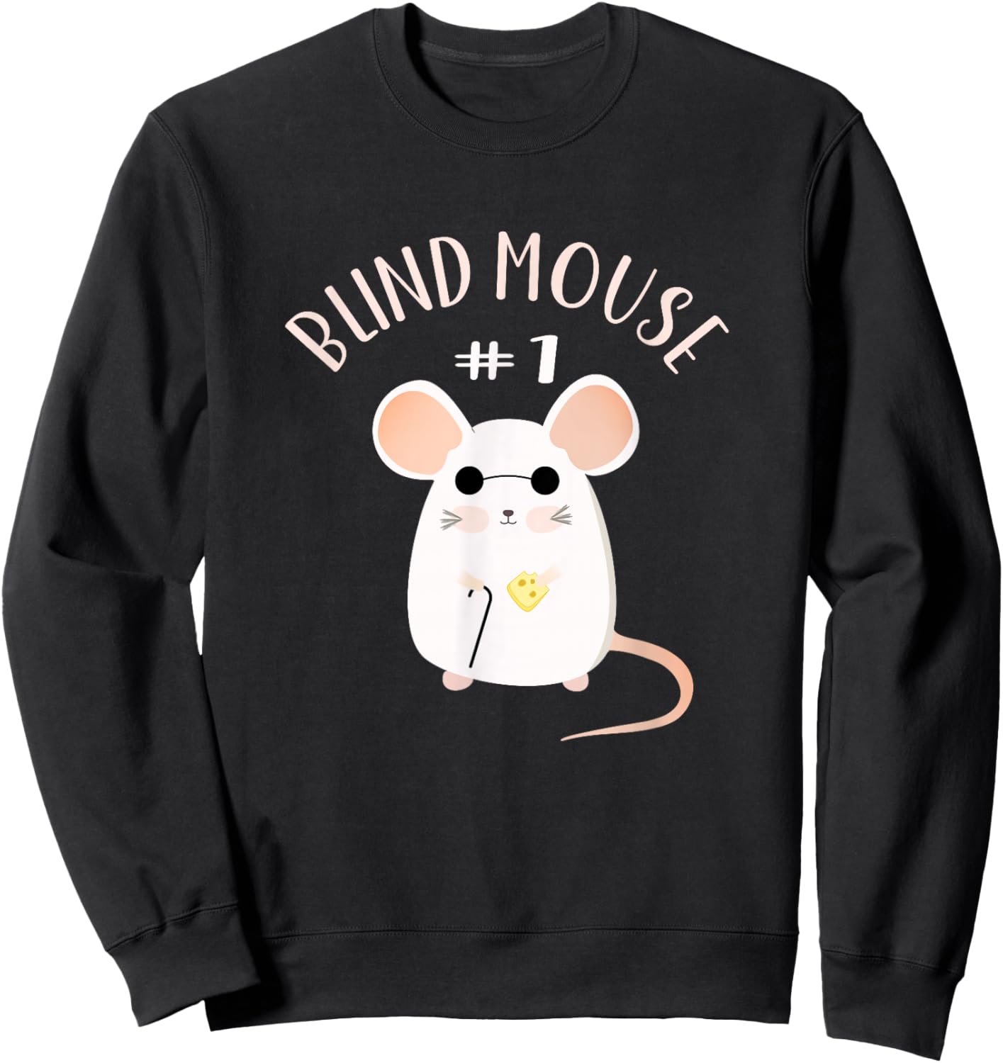 Three Blind Mice Matching Halloween Group Costume Mouse #1 Sweatshirt - Sweatshirt | Black
