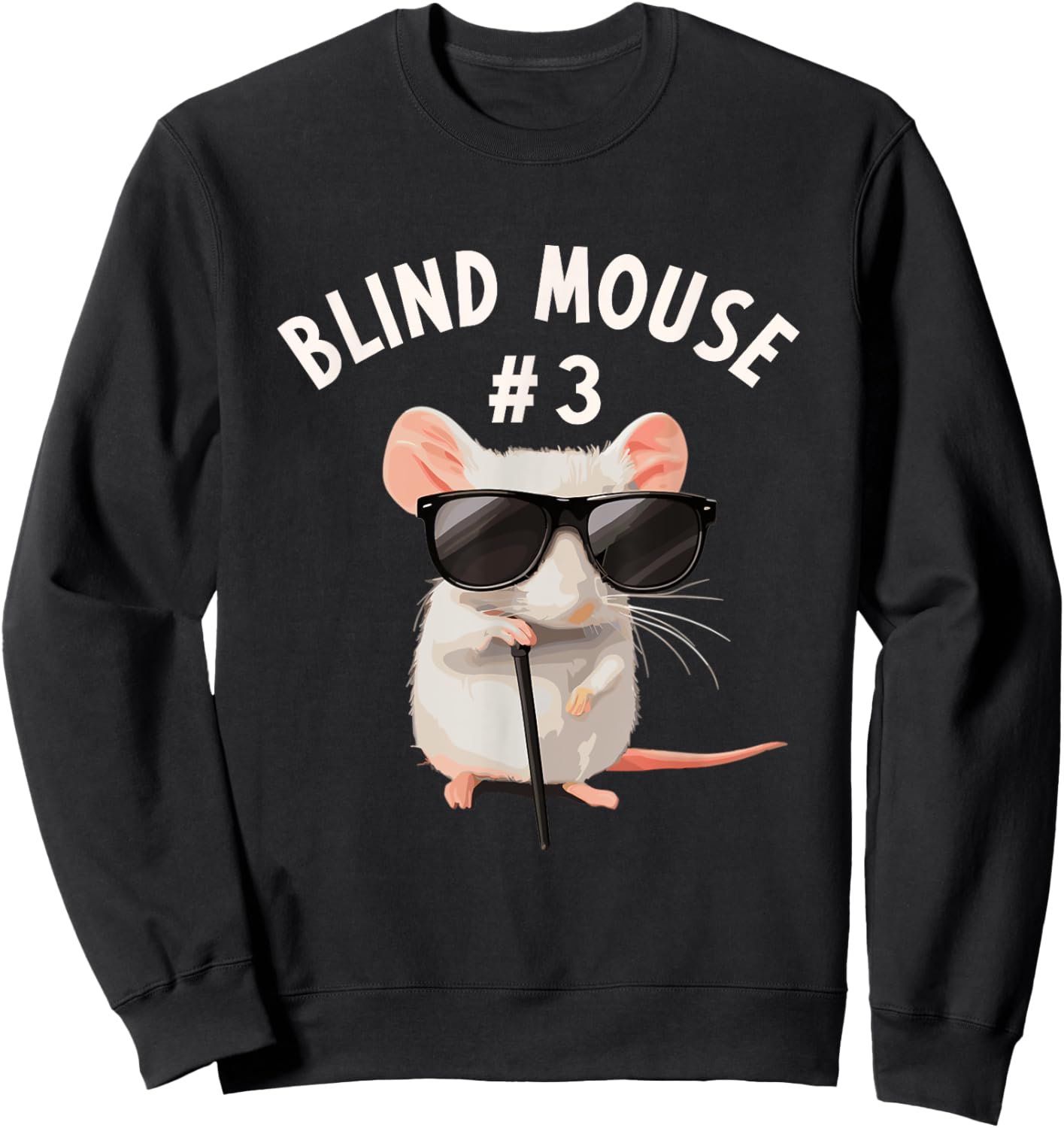 Matching Group Outfit #3 of 3 - Three Blind Mice Costume Sweatshirt - Sweatshirt | Black