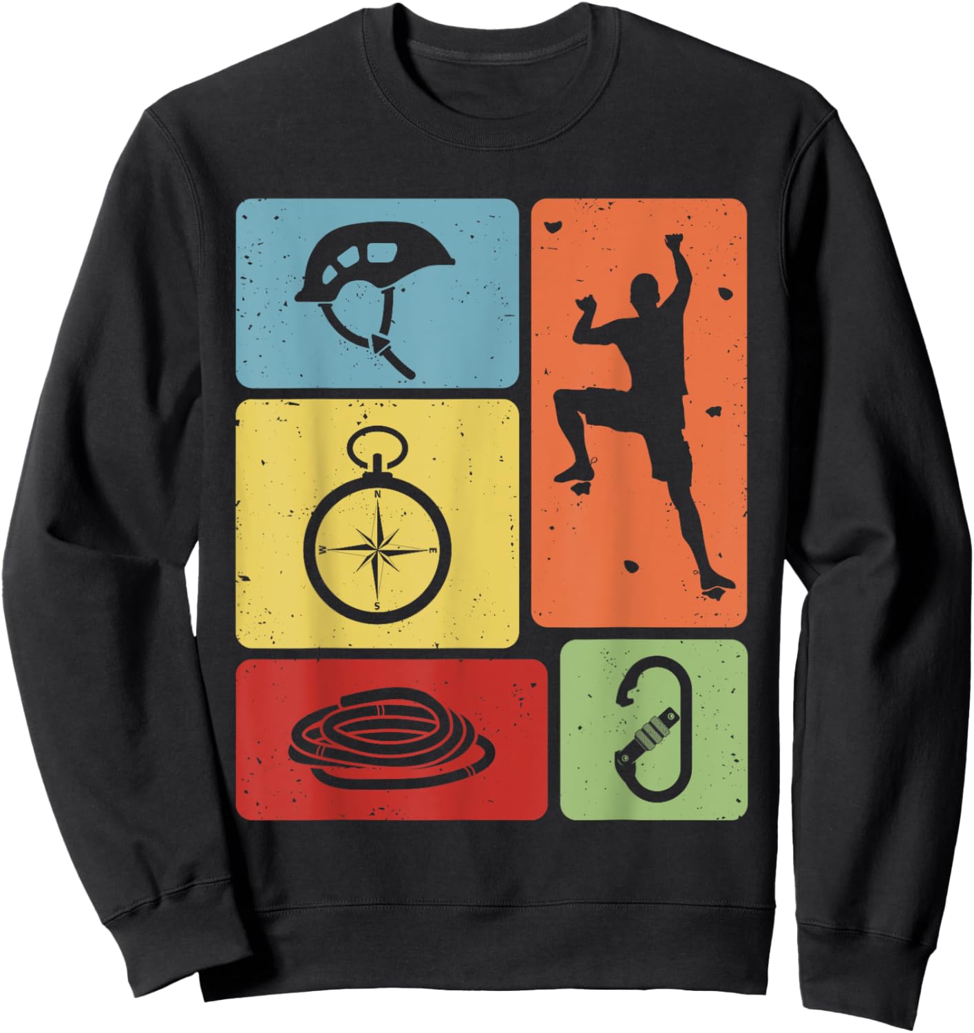 Funny Rock Climbing Bouldering Enthusiasts Men Women Kids Sweatshirt - Sweatshirt | Black