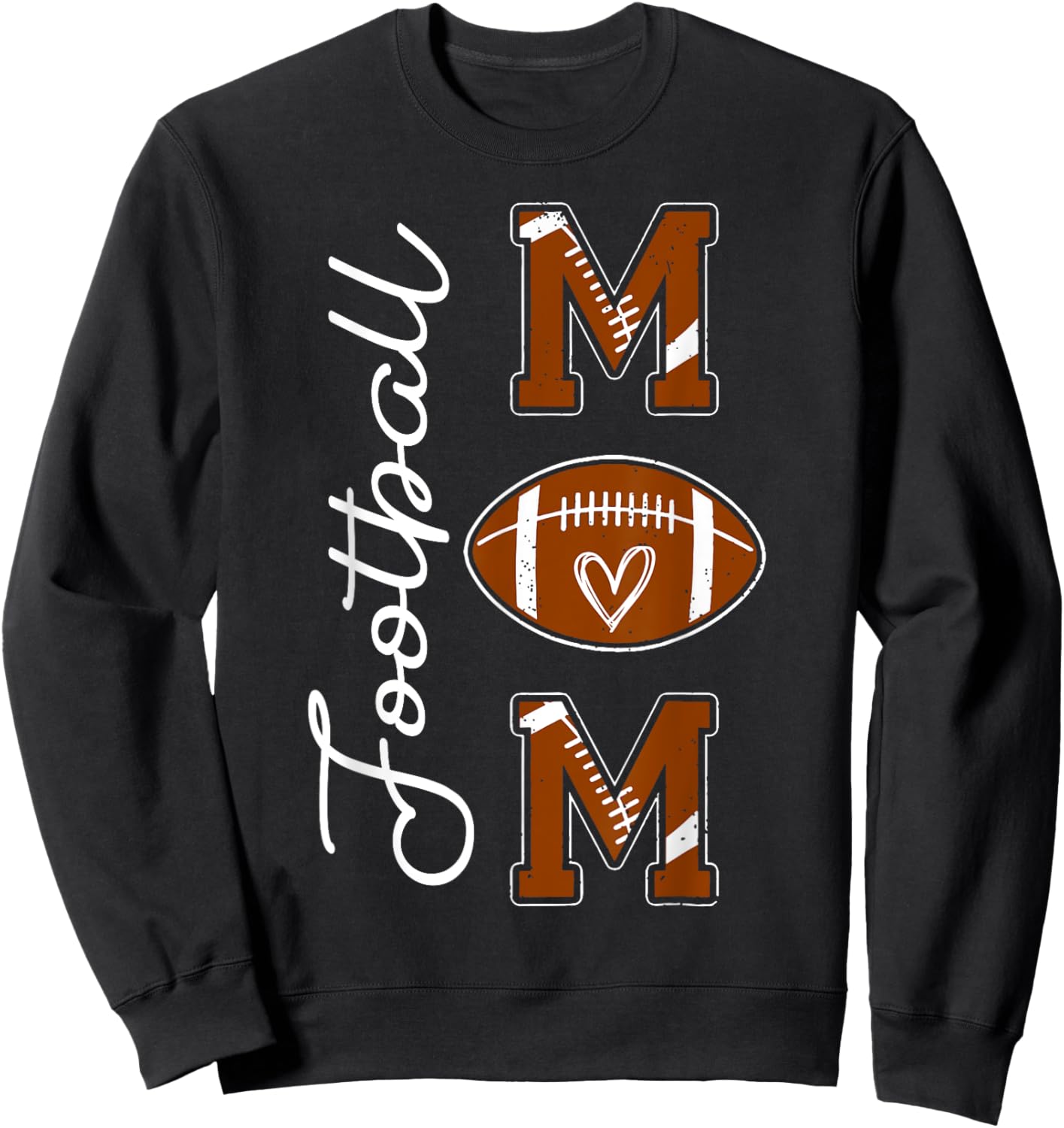 Football Mom Football Mom Shirt American Football Sweatshirt - Sweatshirt | Black