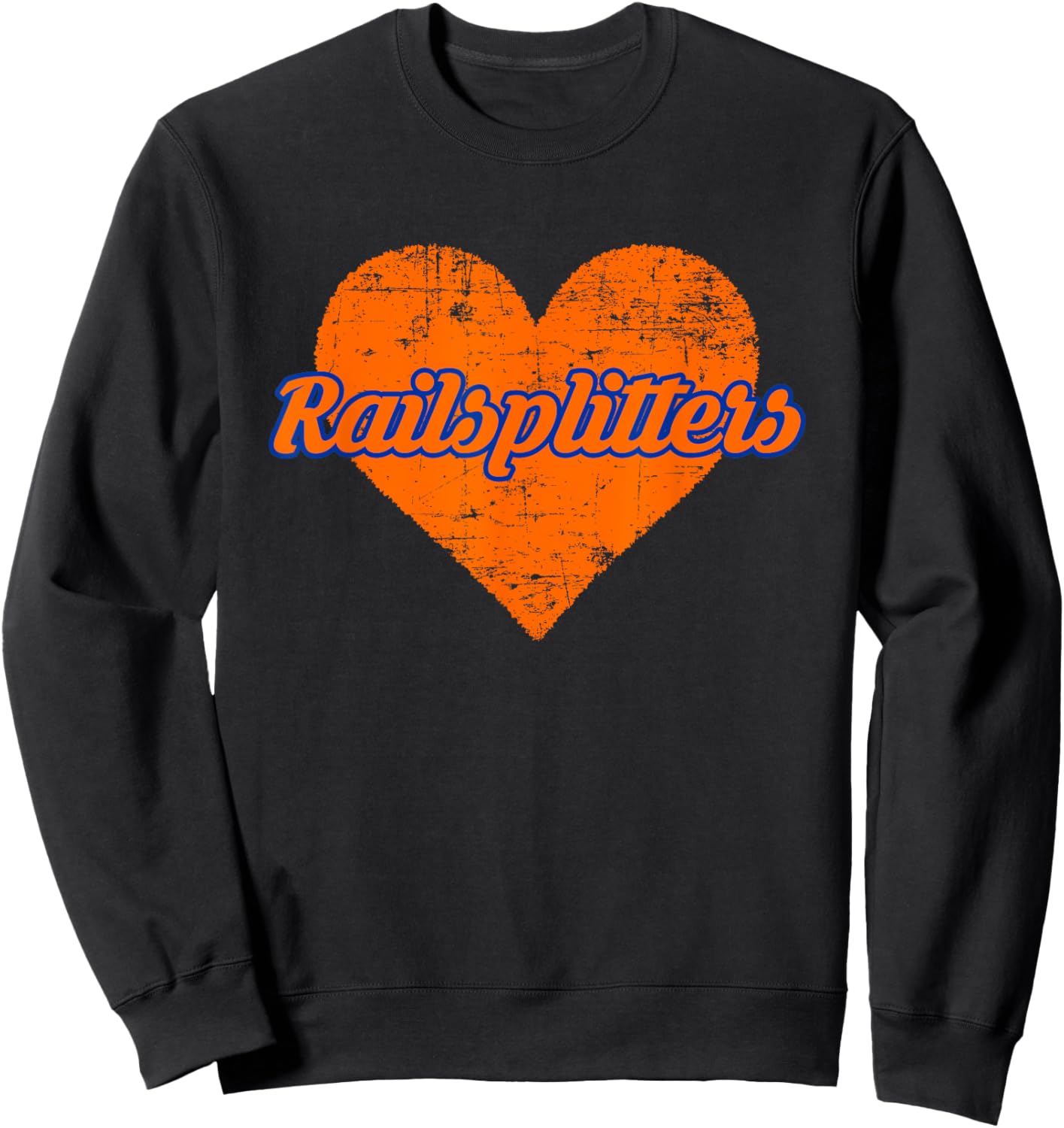 Lincoln Park Railsplitters Over Heart Sweatshirt - Sweatshirt | Black