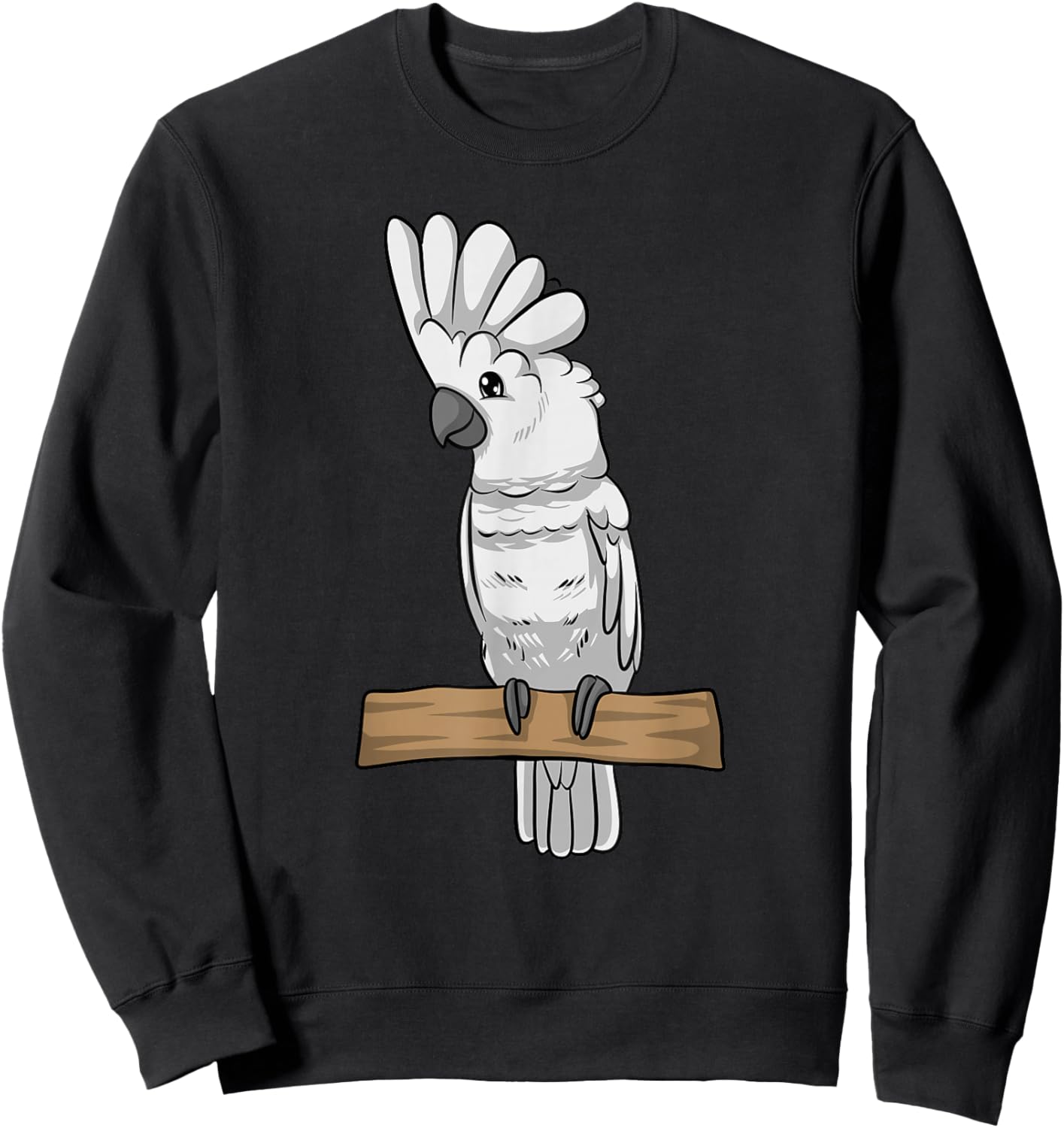 Funny Umbrella Cockatoo Parrot Sweatshirt - Sweatshirt | Black