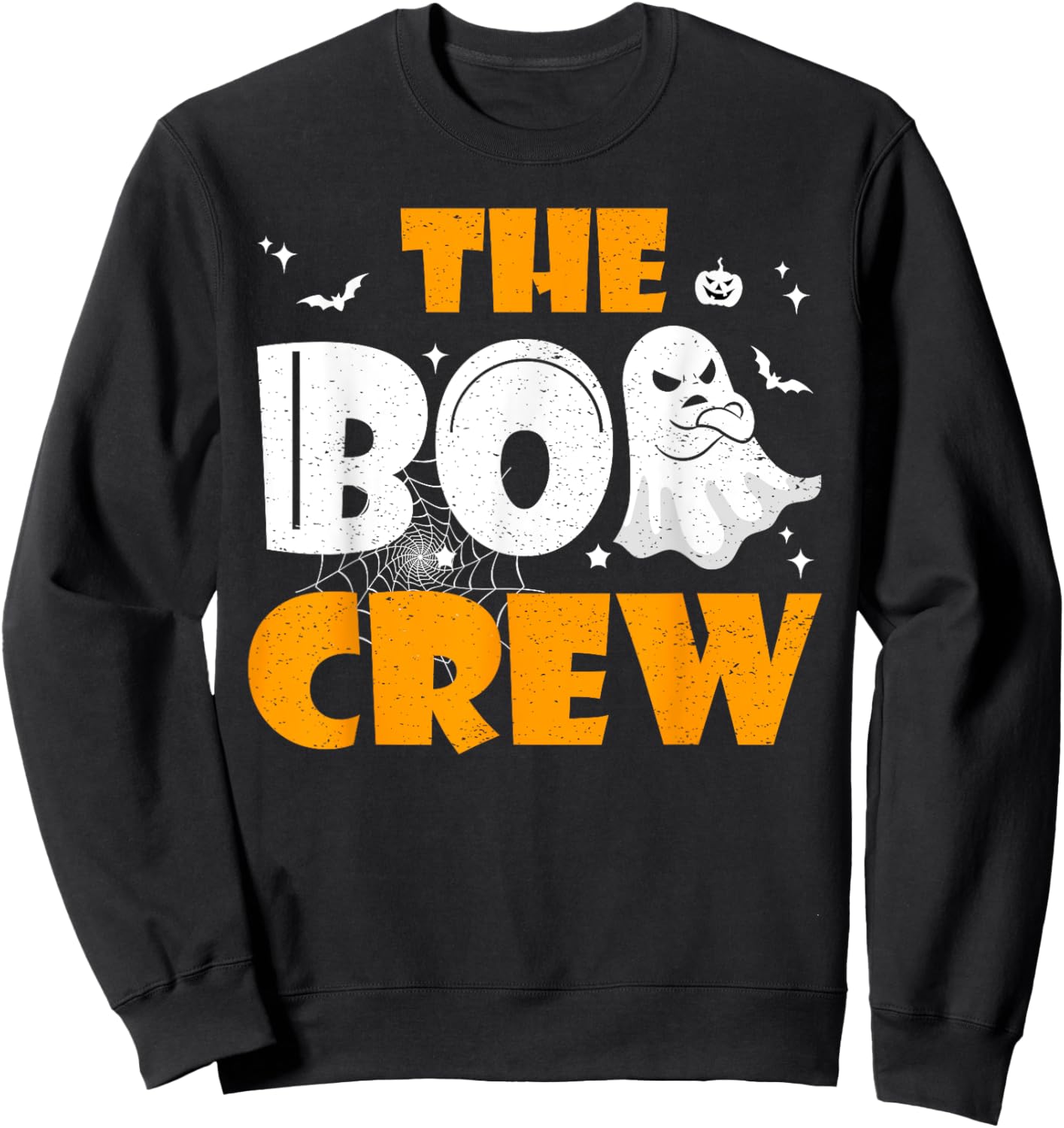Halloween Ghost The Boo Crew Matching family Women Kids Men Sweatshirt - Sweatshirt | Black