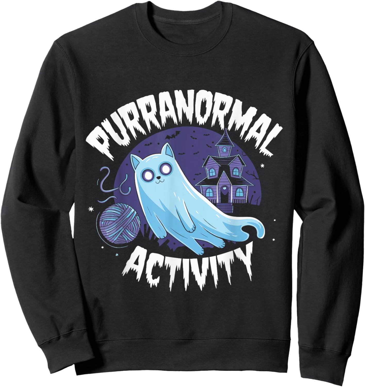 Paranormal Haunted House Men Women Kids Sweatshirt - Sweatshirt | Black
