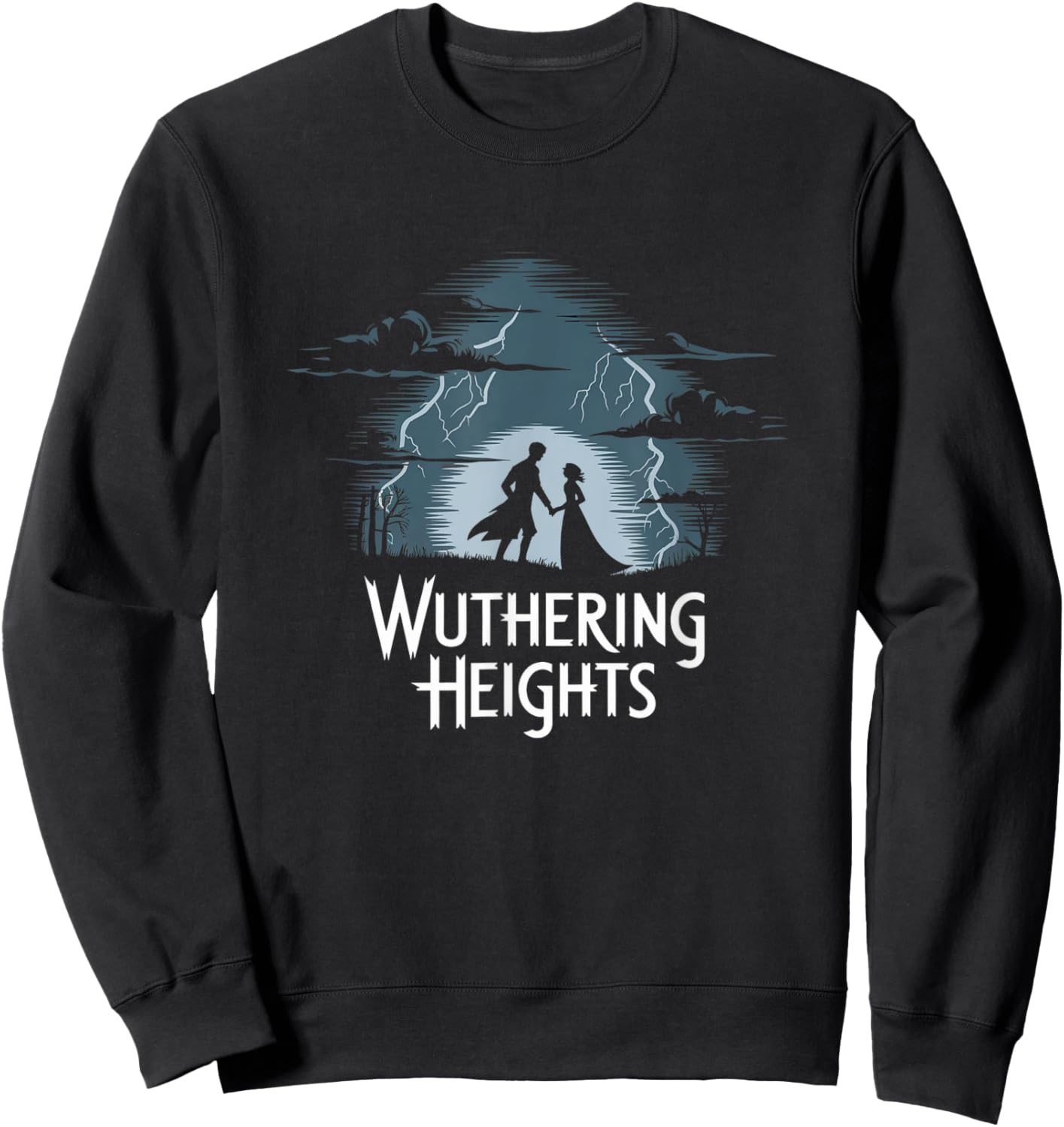 Wuthering Heights Gothic Romance Classic Literature Bookworm Sweatshirt - Sweatshirt | Black