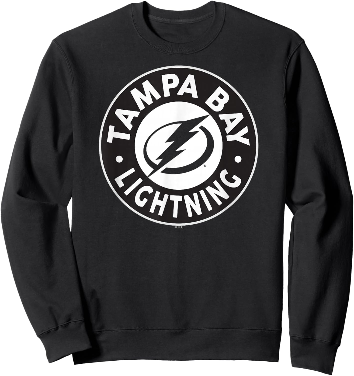 Tampa Bay Lightning Symbol Blue Officially Licensed Sweatshirt - Sweatshirt | Black