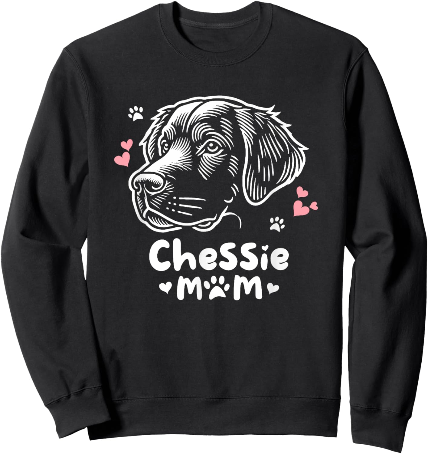 Chessie Mom Chesapeake Bay Retriever Sweatshirt - Sweatshirt | Black