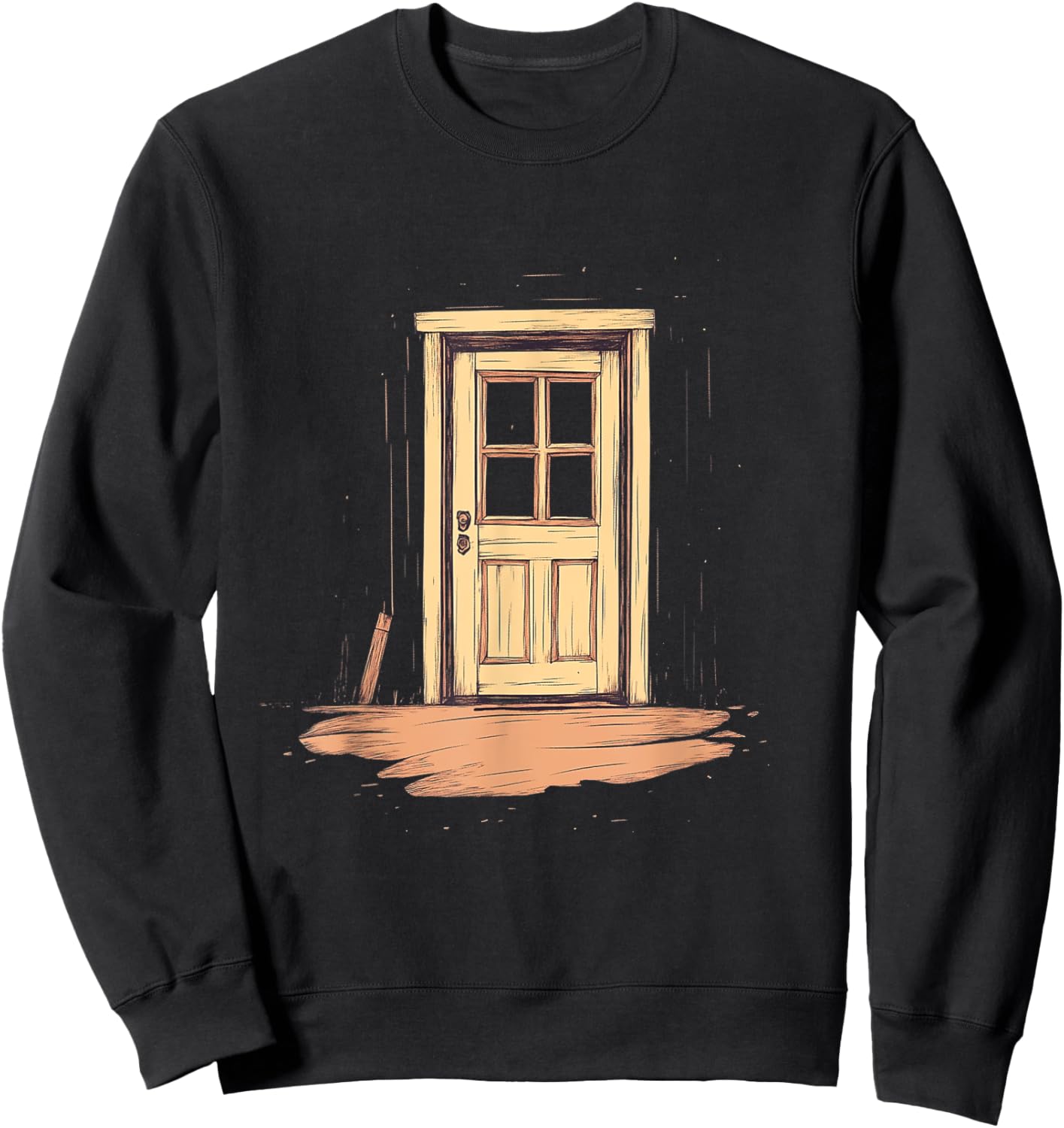 Vintage Door Artistic Adventure Sweatshirt - Sweatshirt | Black