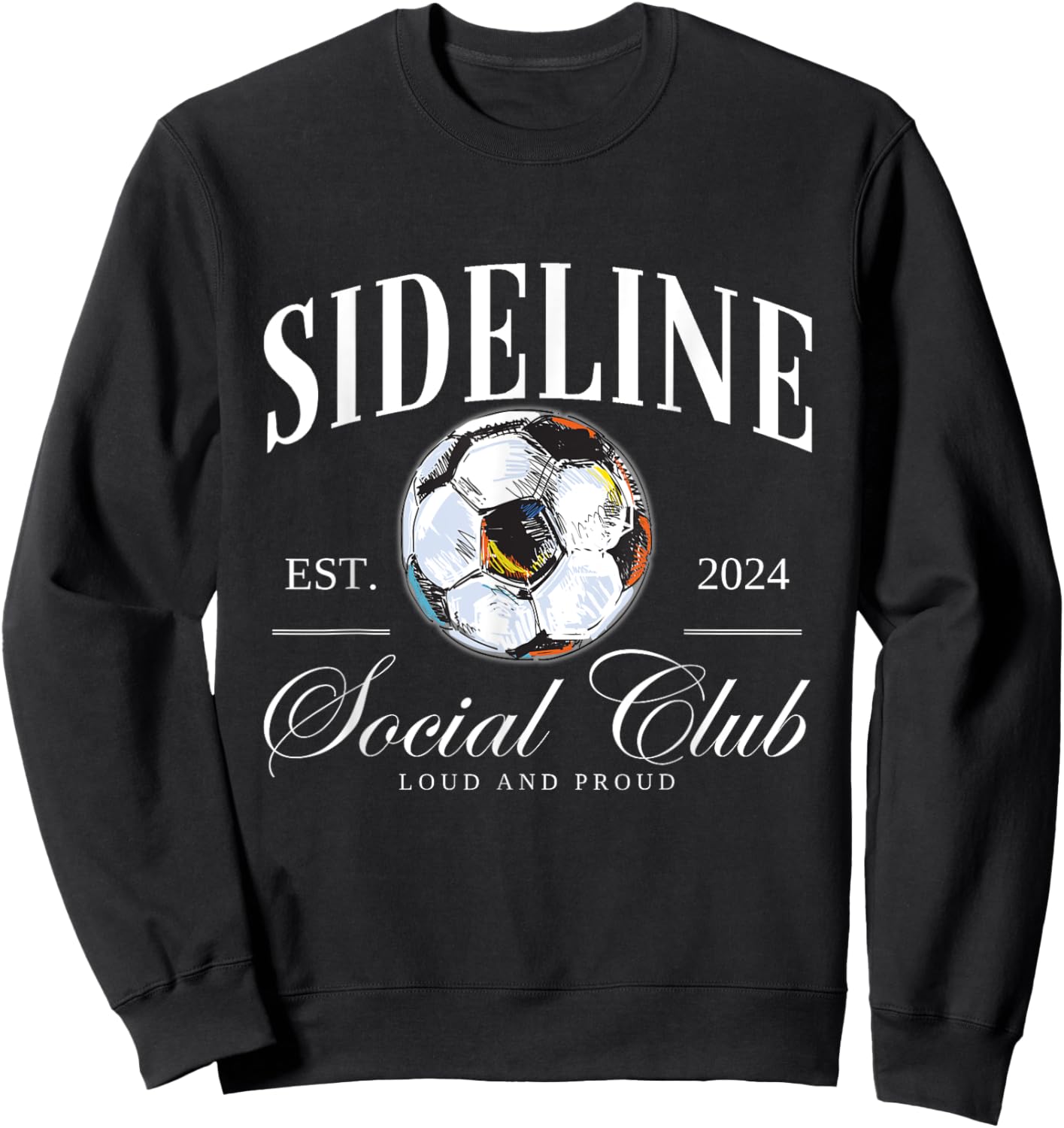 Sideline Social Club Soccer Sweatshirt - Sweatshirt | Black