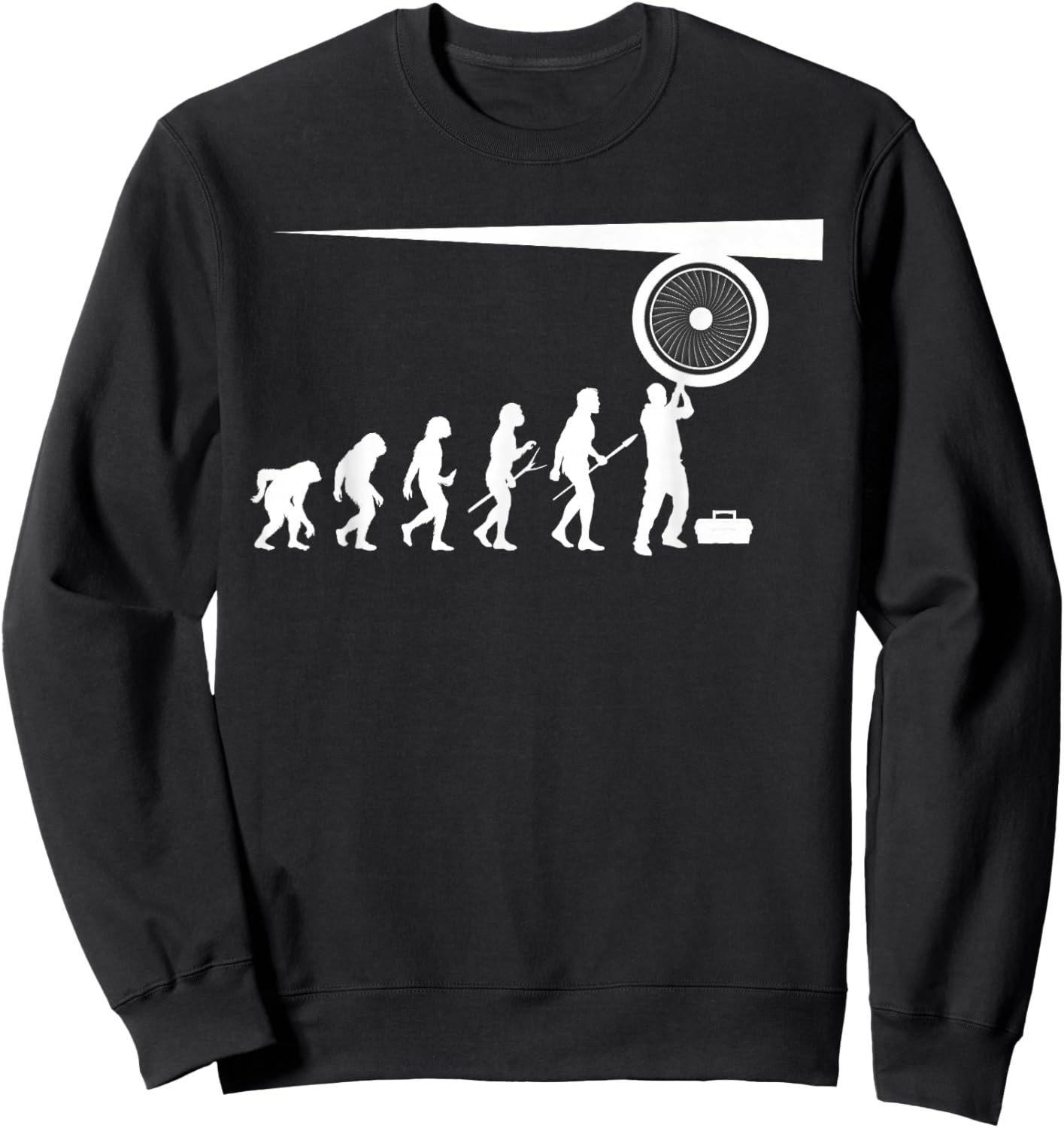Best Aircraft Mechanic Art Women Aviation Mechanic Sweatshirt - Sweatshirt | Black