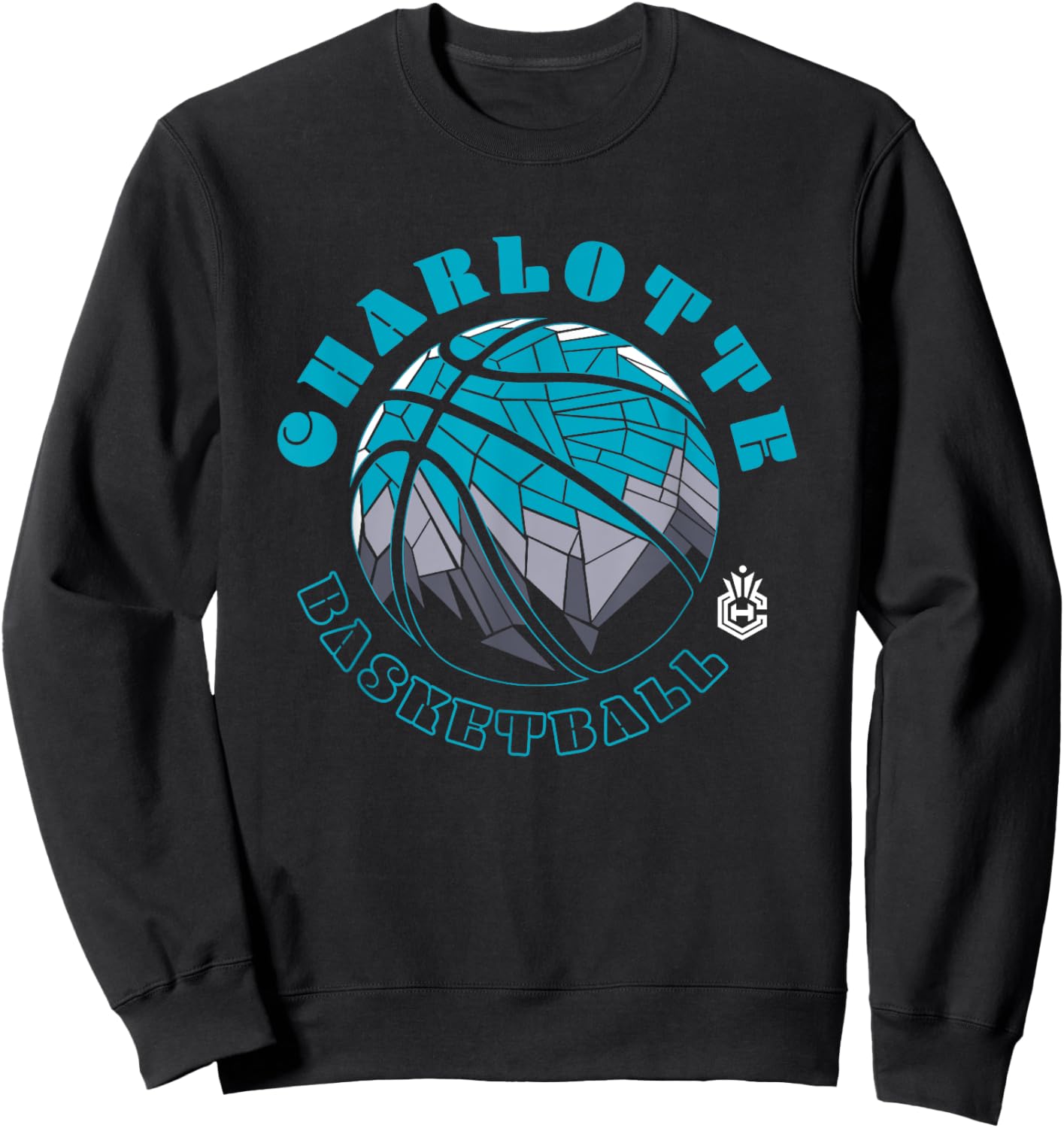 NBA Charlotte Hornets Neon Prism Basketball Sweatshirt - Sweatshirt | Black