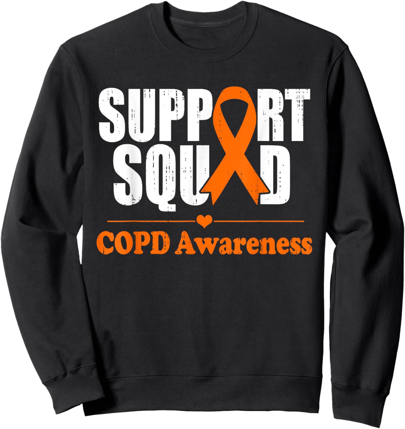 COPD Support Chronic Obstructive Pulmonary Disease Awareness Sweatshirt - Sweatshirt | Black