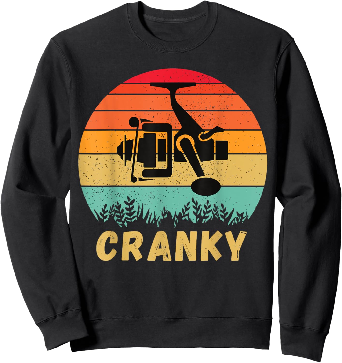Crankbait Fishing Lure - Cranky Funny Gift Ideas For Fishing Sweatshirt - Sweatshirt | Black