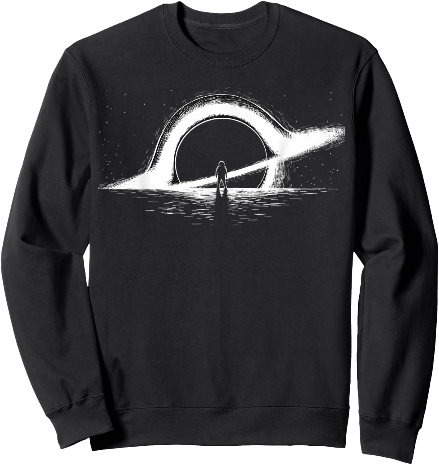 Black Hole Physics- Astrophysics Physic Graphic astronaut Sweatshirt - Sweatshirt | Black