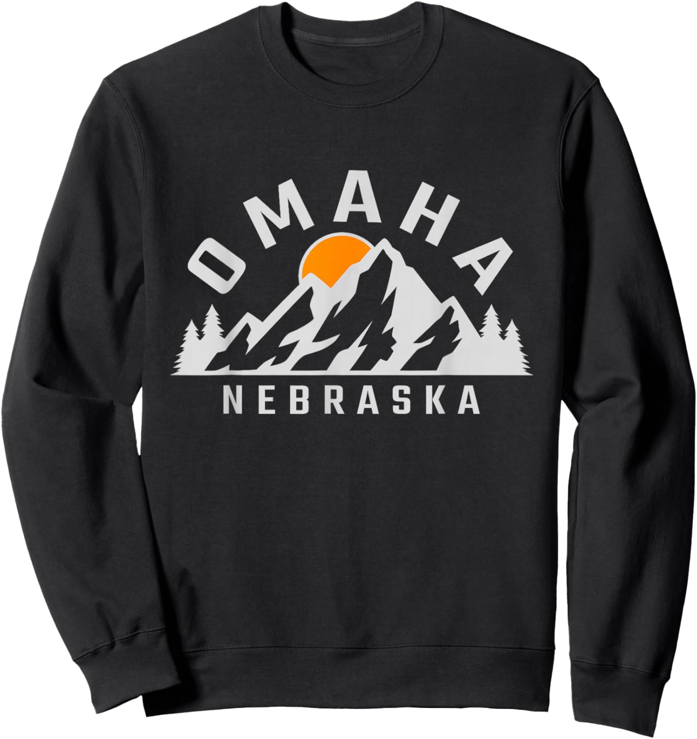 Omaha - Nebraska - Outdoors - Classic Sweatshirt - Sweatshirt | Black