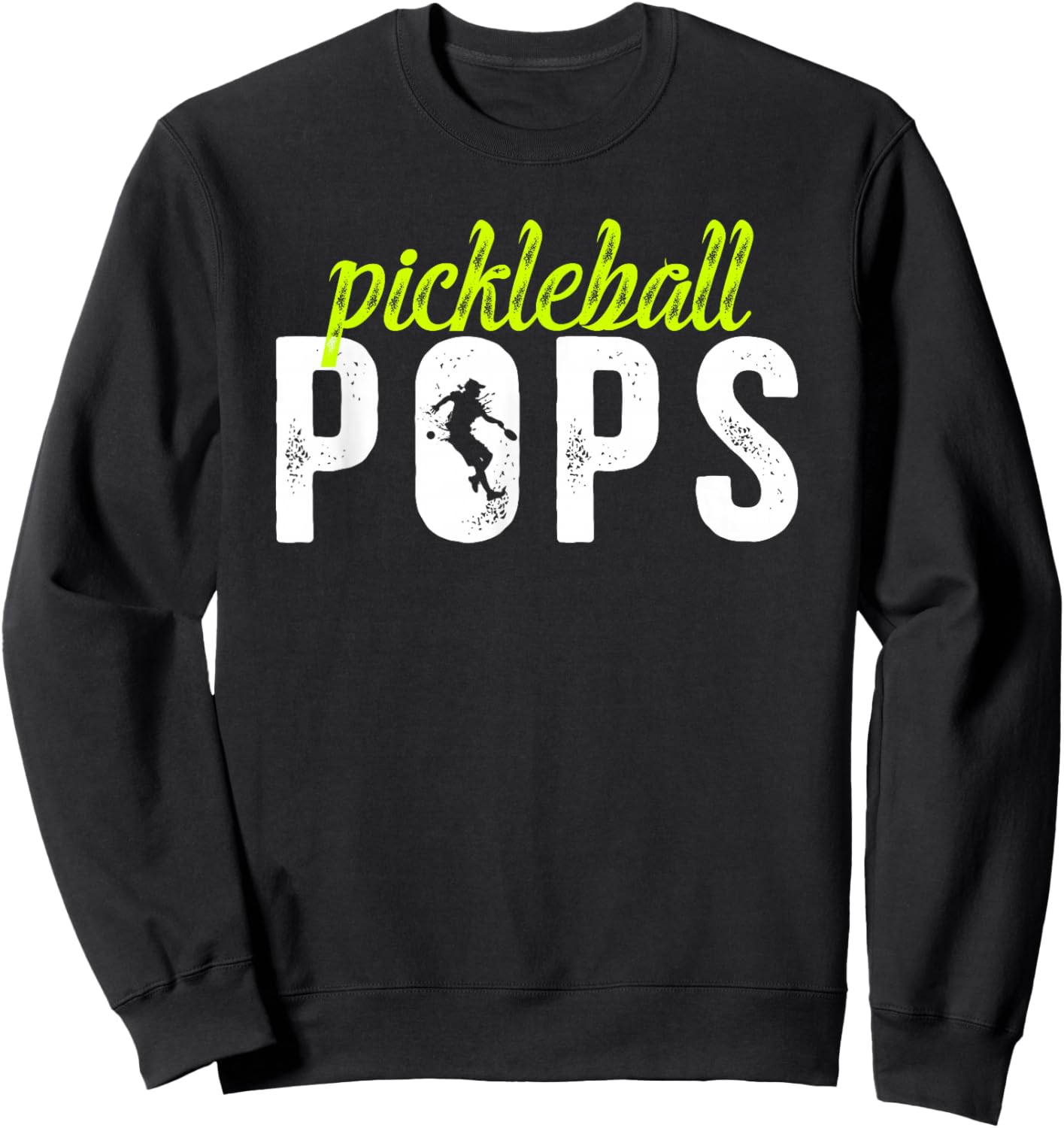 Pickleball Pops Pickleball Player Pops Sweatshirt - Sweatshirt | Black