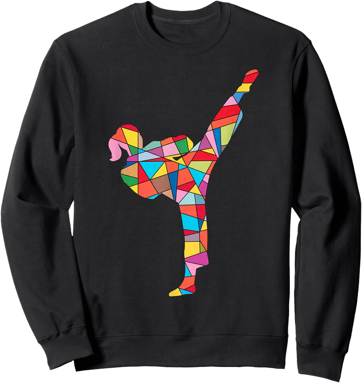Karate Girl Martial Arts Kids Women Taekwondo Girls Sweatshirt - Sweatshirt | Black