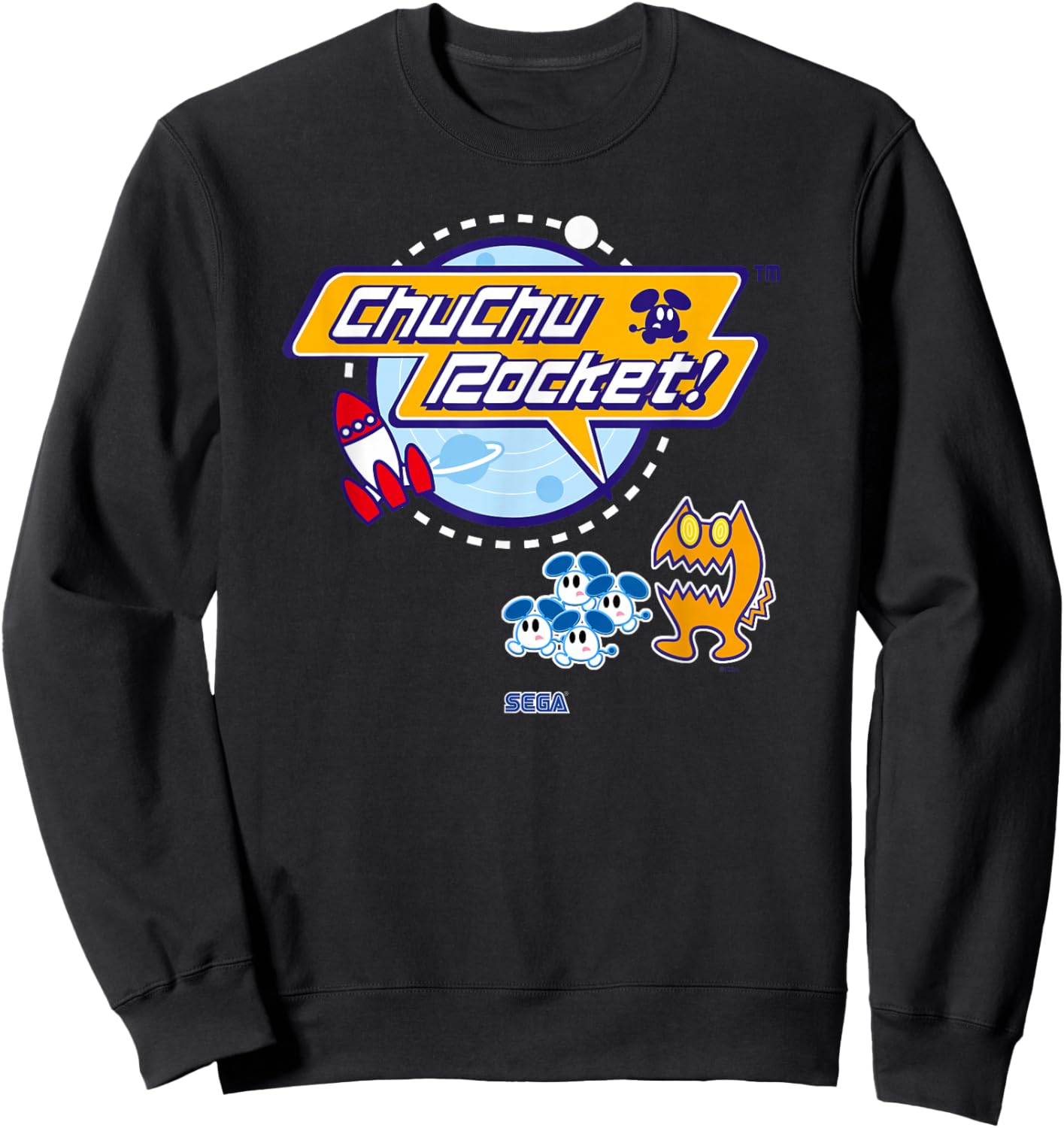 Chu Chu Rocket! SEGA Dreamcast video game Sweatshirt - Sweatshirt | Black
