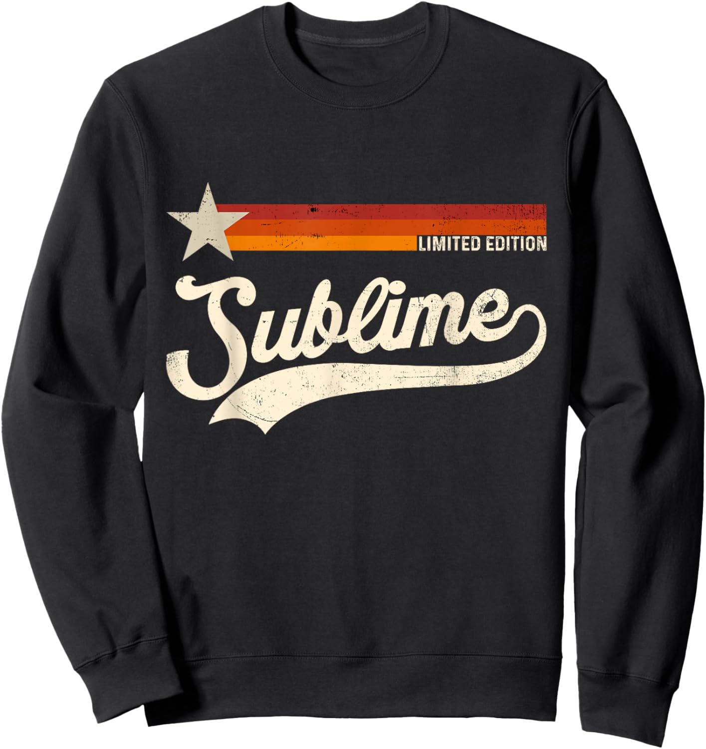 Valgory Shop Graphic First Name Sublime Awesome Apparel Limited Edition Sweatshirt - Sweatshirt | Black