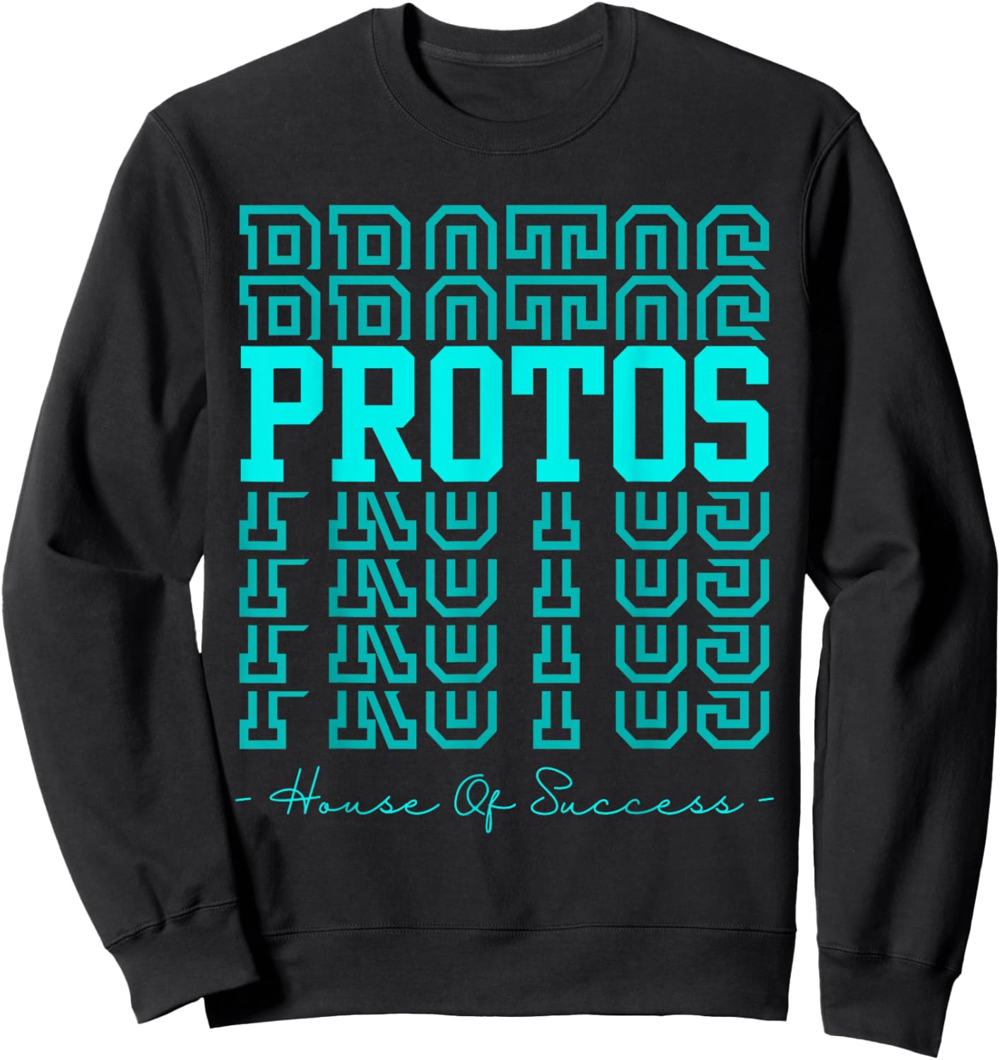 Protos House of Success Protos RCA Friendly School Spirit Sweatshirt - Sweatshirt | Black