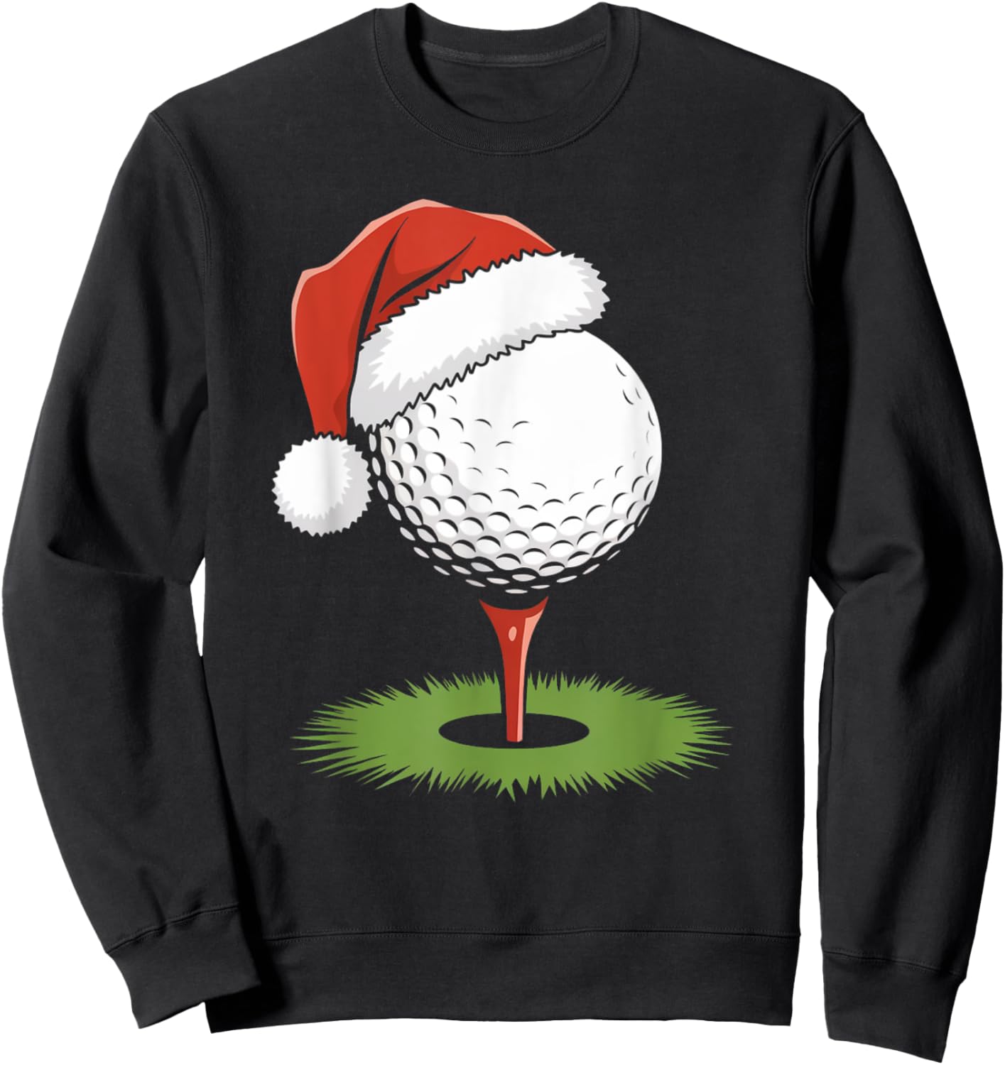 Santa Golf Ball for Christmas Golf Ball Christmas Boys Sweatshirt - Sweatshirt | Black