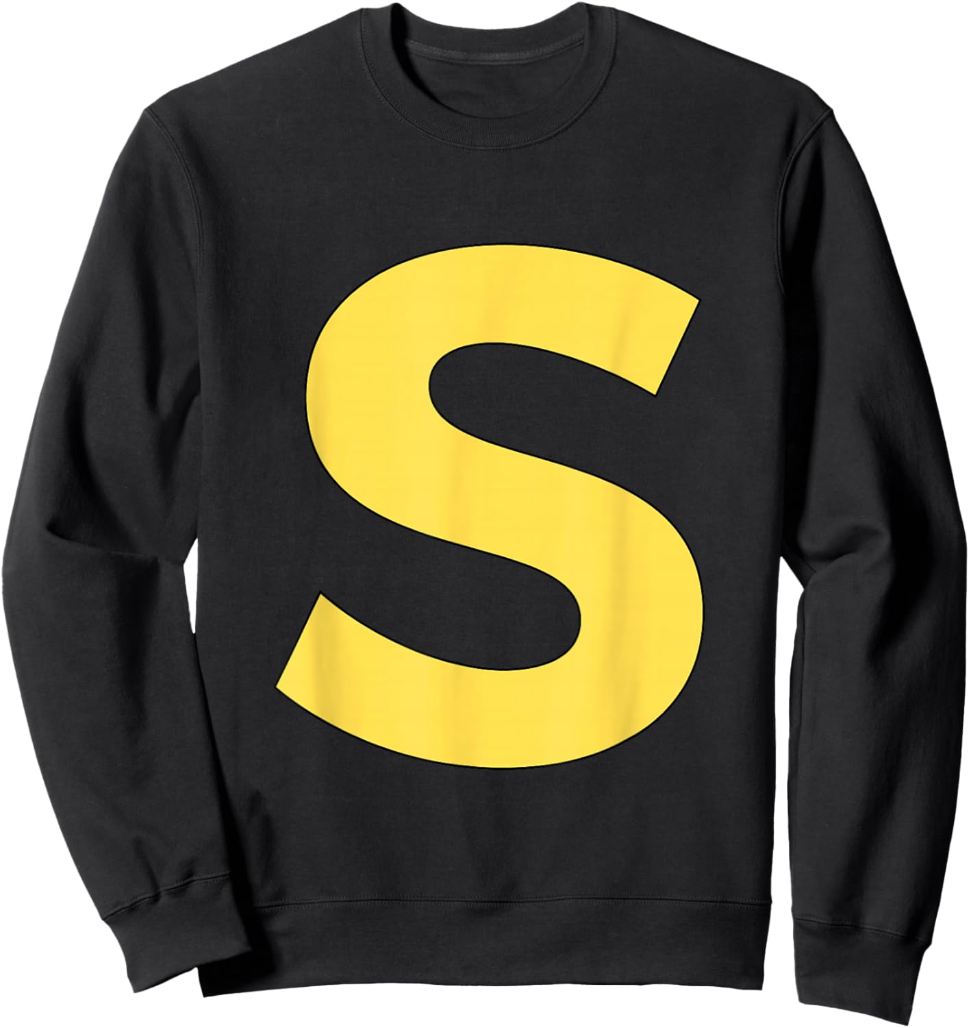 Letter S Funny Group Matching Halloween Costume Sweatshirt - Sweatshirt | Black
