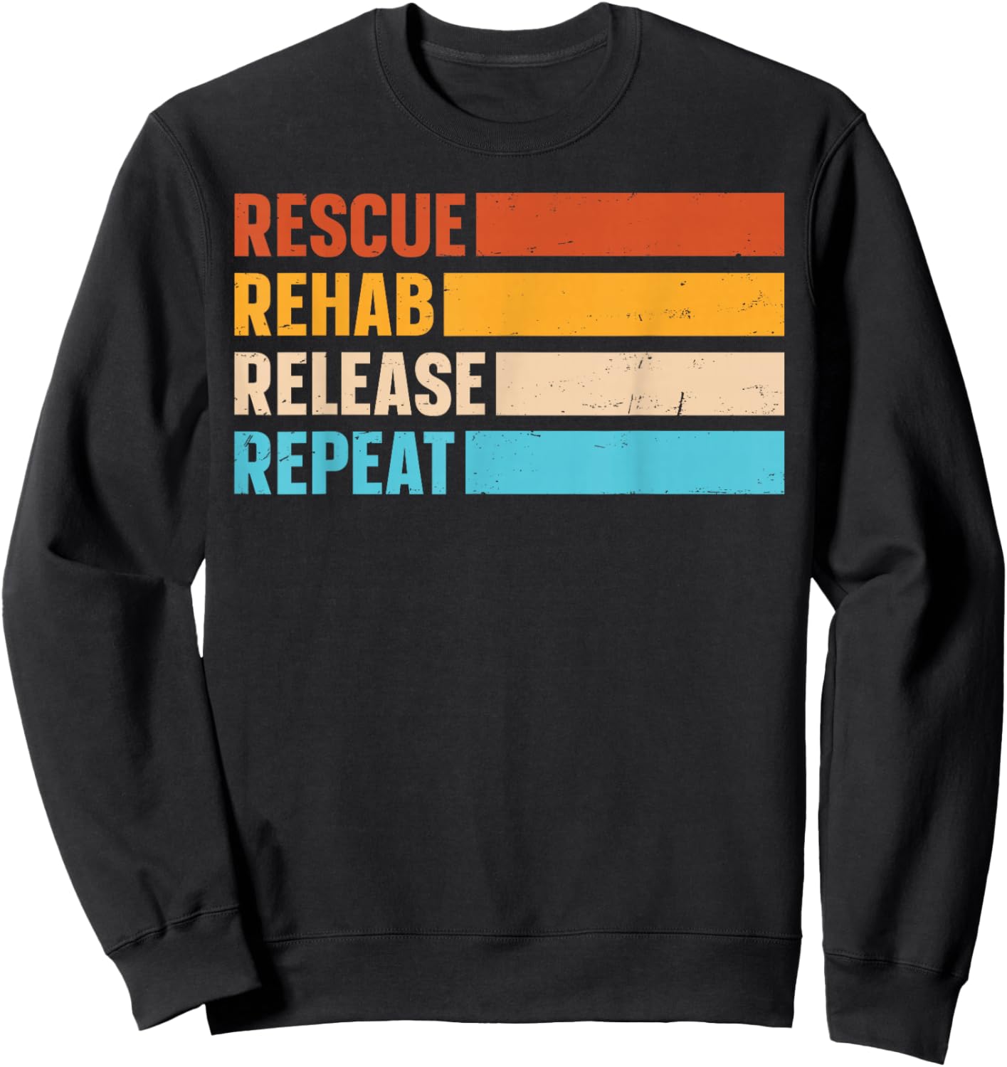 Wildlife Rescue Design for a Wildlife rehabilitator Sweatshirt - Sweatshirt | Black