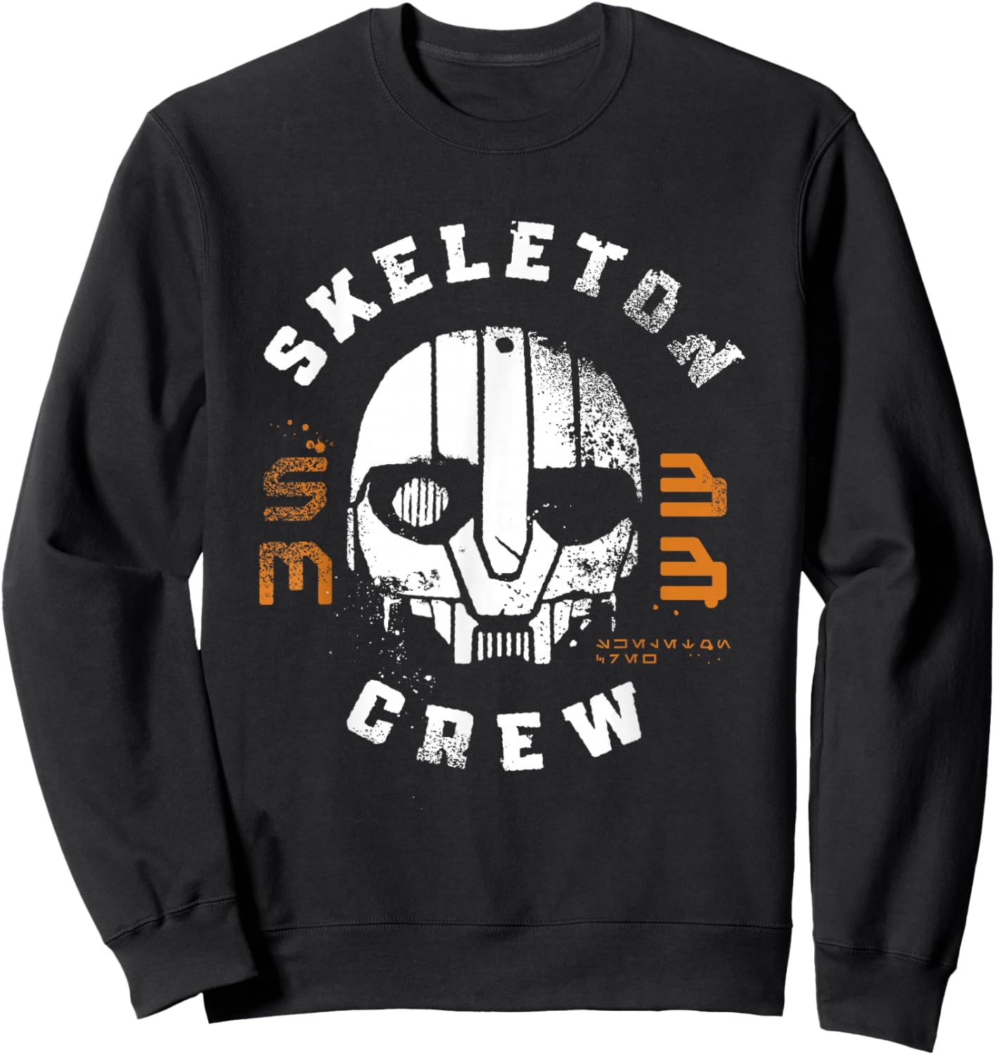 Star Wars Skeleton Crew Distressed First Mate SM-33 Mask Sweatshirt - Sweatshirt | Black