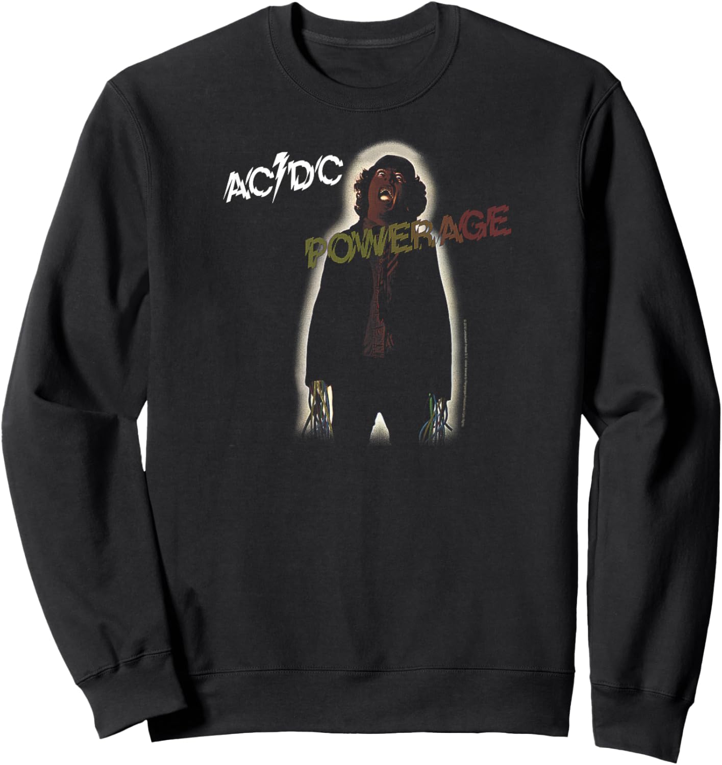 AC/DC - Powerage Album Artwork Sweatshirt - Sweatshirt | Black