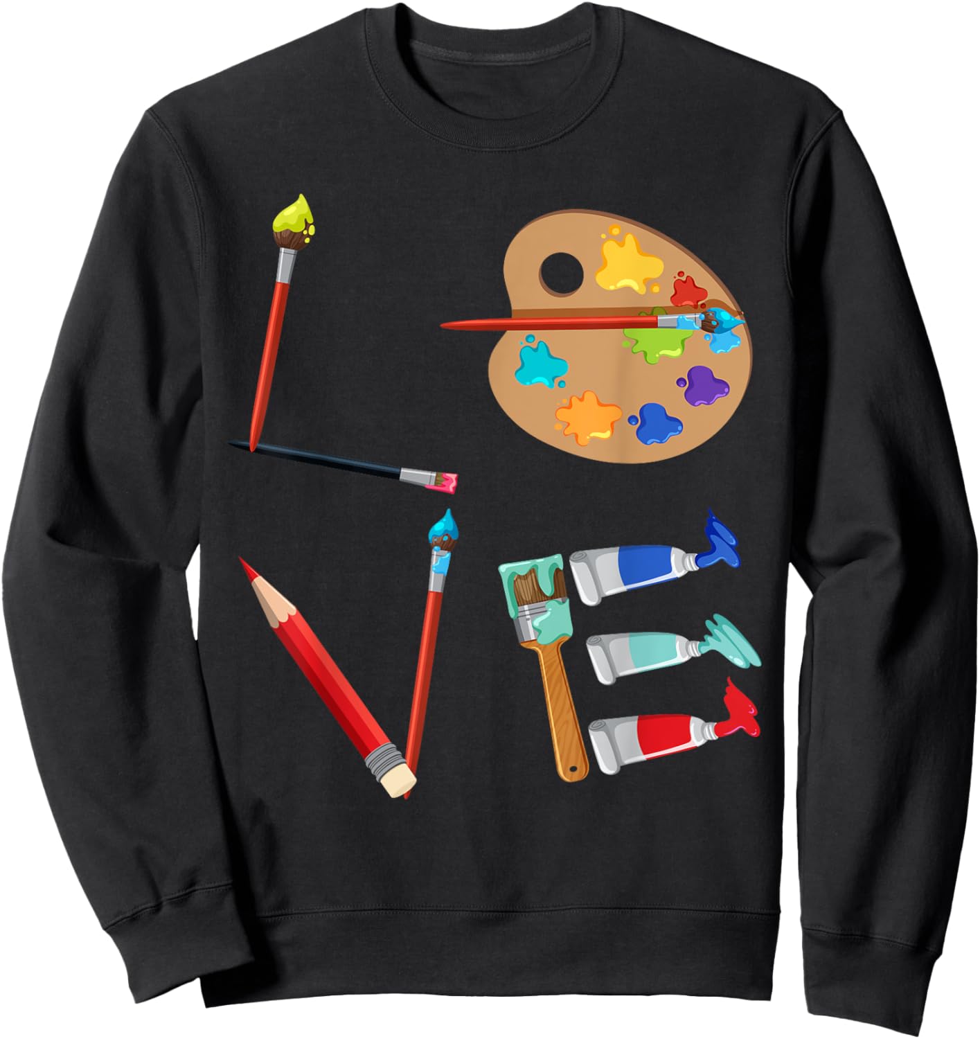 Art for Artist Art Teacher Sweatshirt - Sweatshirt | Black
