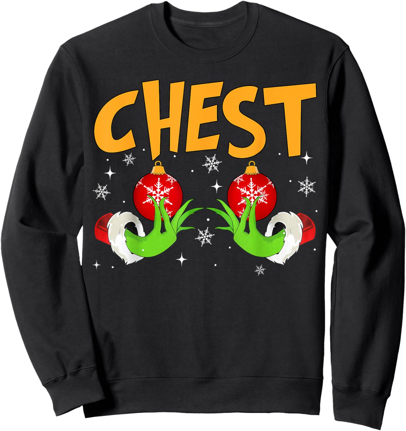 Chest Nuts Matching Chestnuts Christmas Snow Couples Women Sweatshirt - Sweatshirt | Black