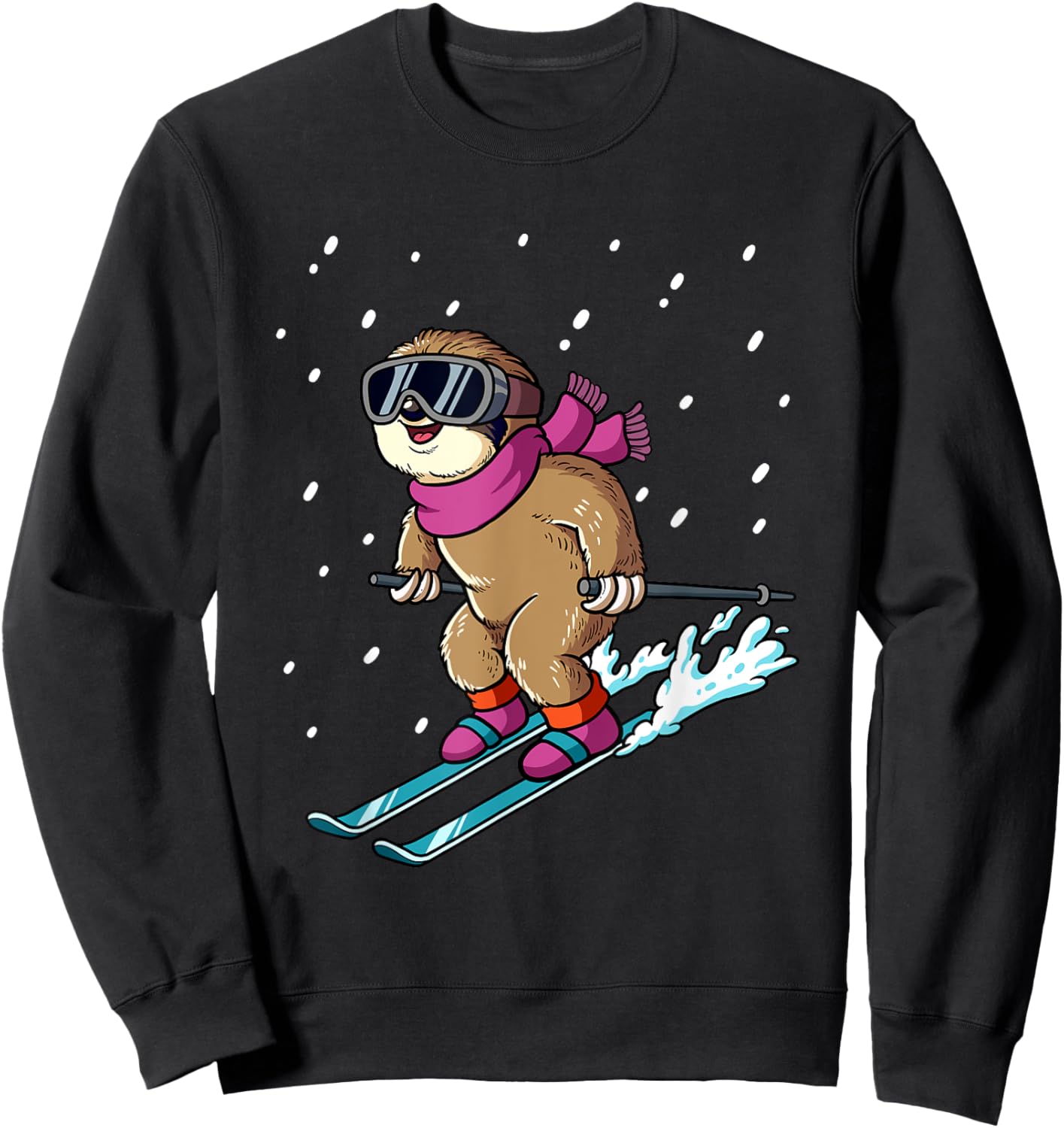 Ski Skiing Sweatshirt - Sweatshirt | Black