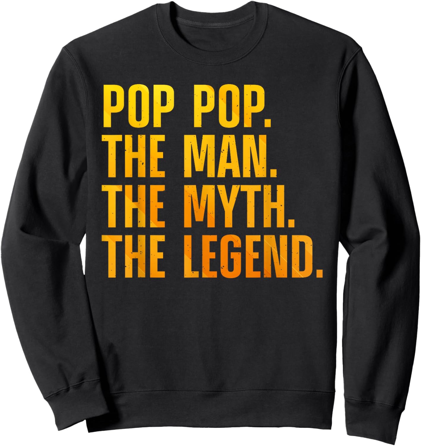 Pop Pop Art For Grandpa Grandfather From Grandkids Pop Pop Sweatshirt - Sweatshirt | Black