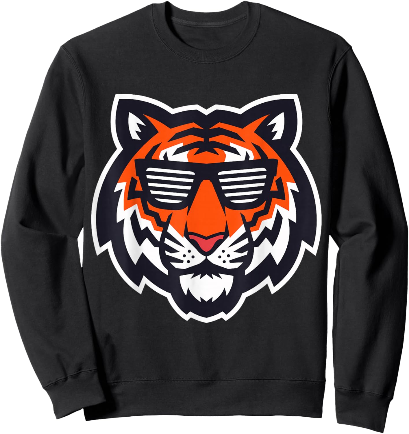 Bengal Tiger with Sunglasses Sweatshirt - Sweatshirt | Black