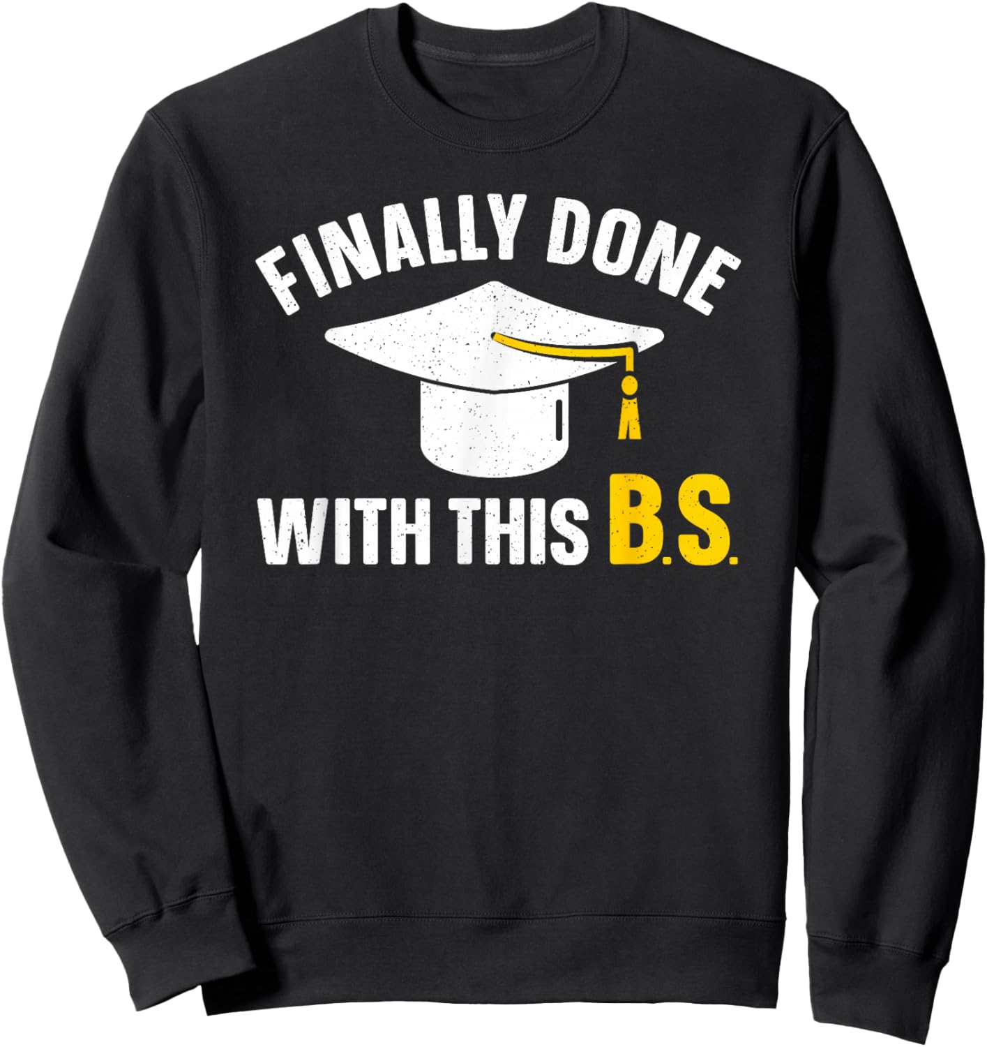 Graduation Art Women Bachelor Of Science Graduation Sweatshirt - Sweatshirt | Black