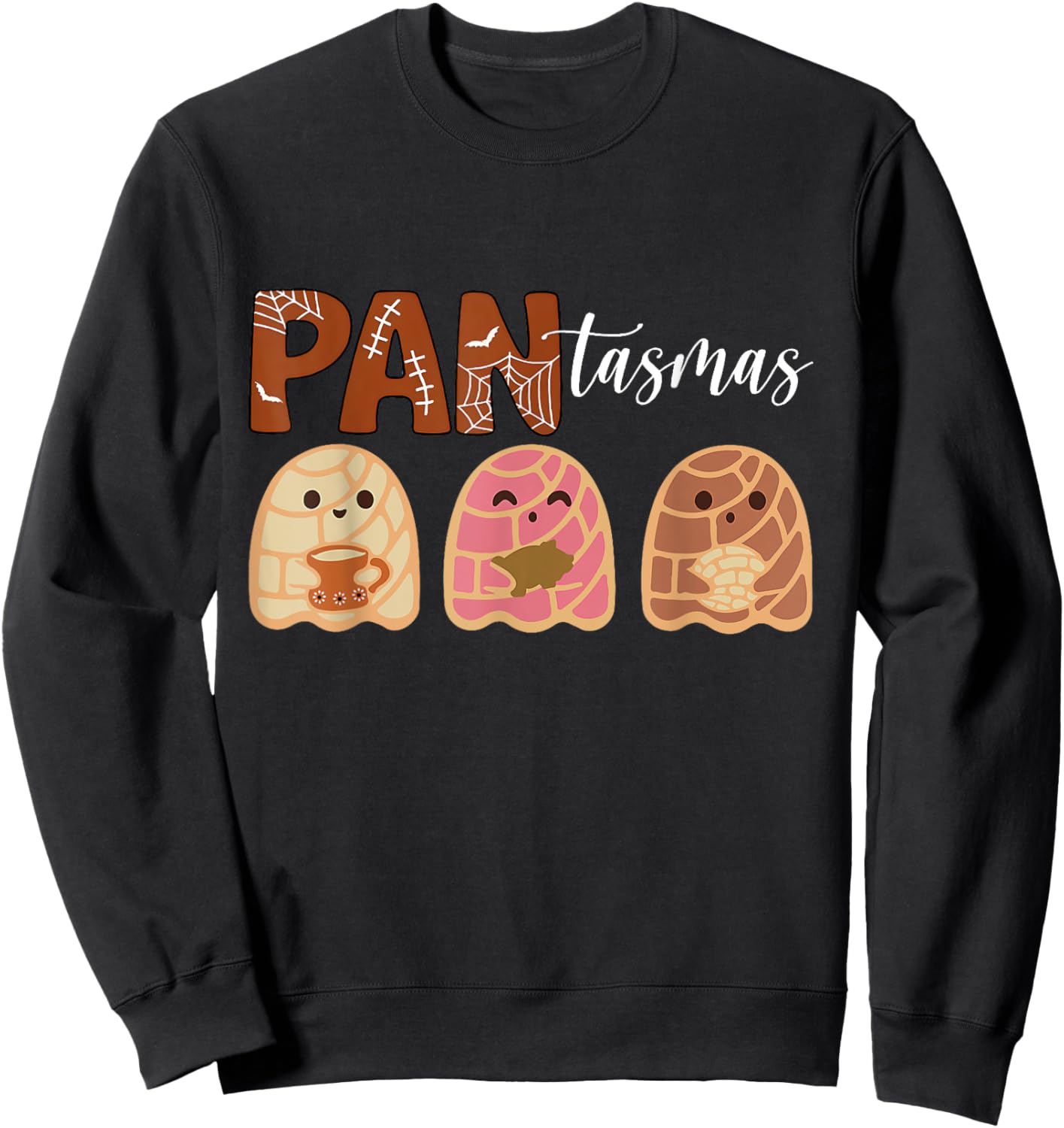 Funny Pantasmas Ghost Funny Spooky Conchas Mexican Ghost Sweatshirt - Sweatshirt | Black