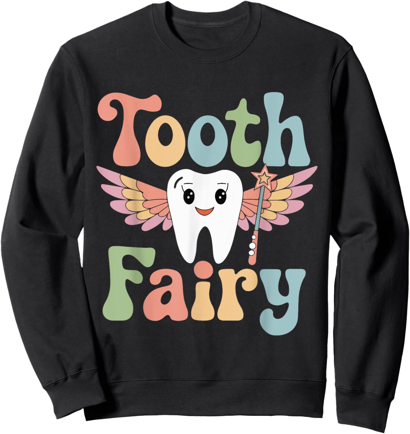 Cute Tooth Fairy Costumes Girls and Kids Sweatshirt - Sweatshirt | Black