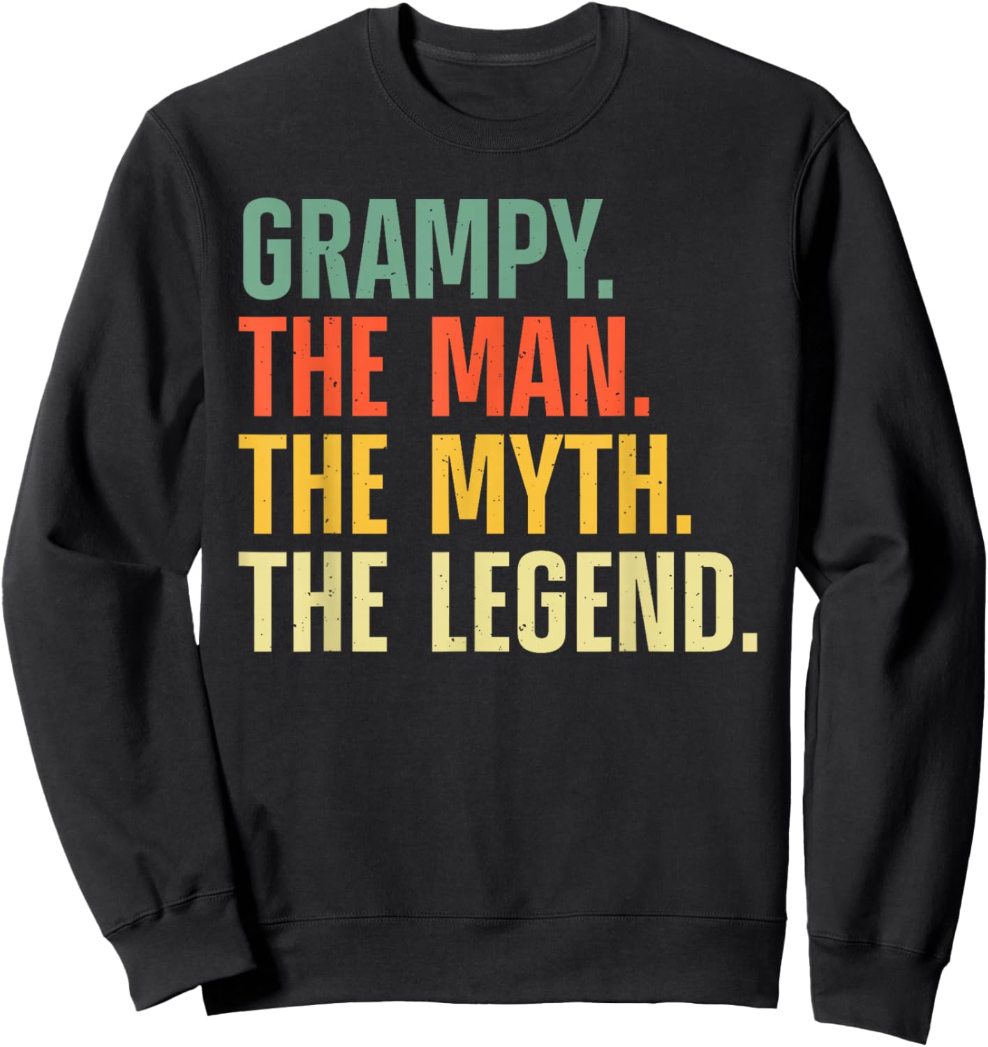 Grampy Design For Grandpa Grandfather From Grandkids Grampy Sweatshirt - Sweatshirt | Black
