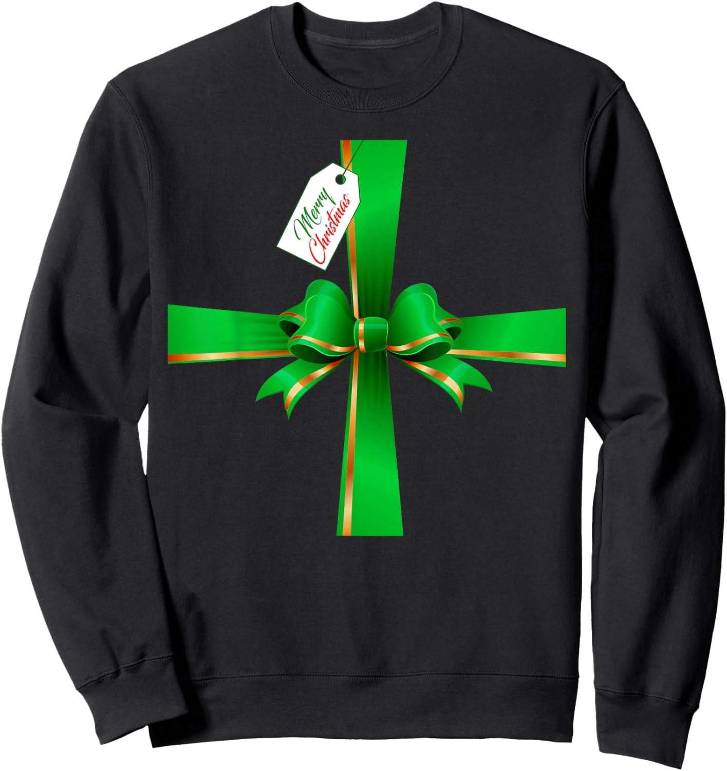 Funny Box Cosplay DIY Costume Merry Christmas Xmas Pajama Sweatshirt - Sweatshirt | Black