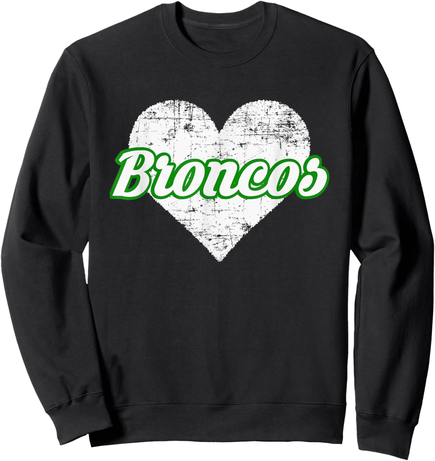 Blackfoot Broncos Over Heart Sweatshirt - Sweatshirt | Black