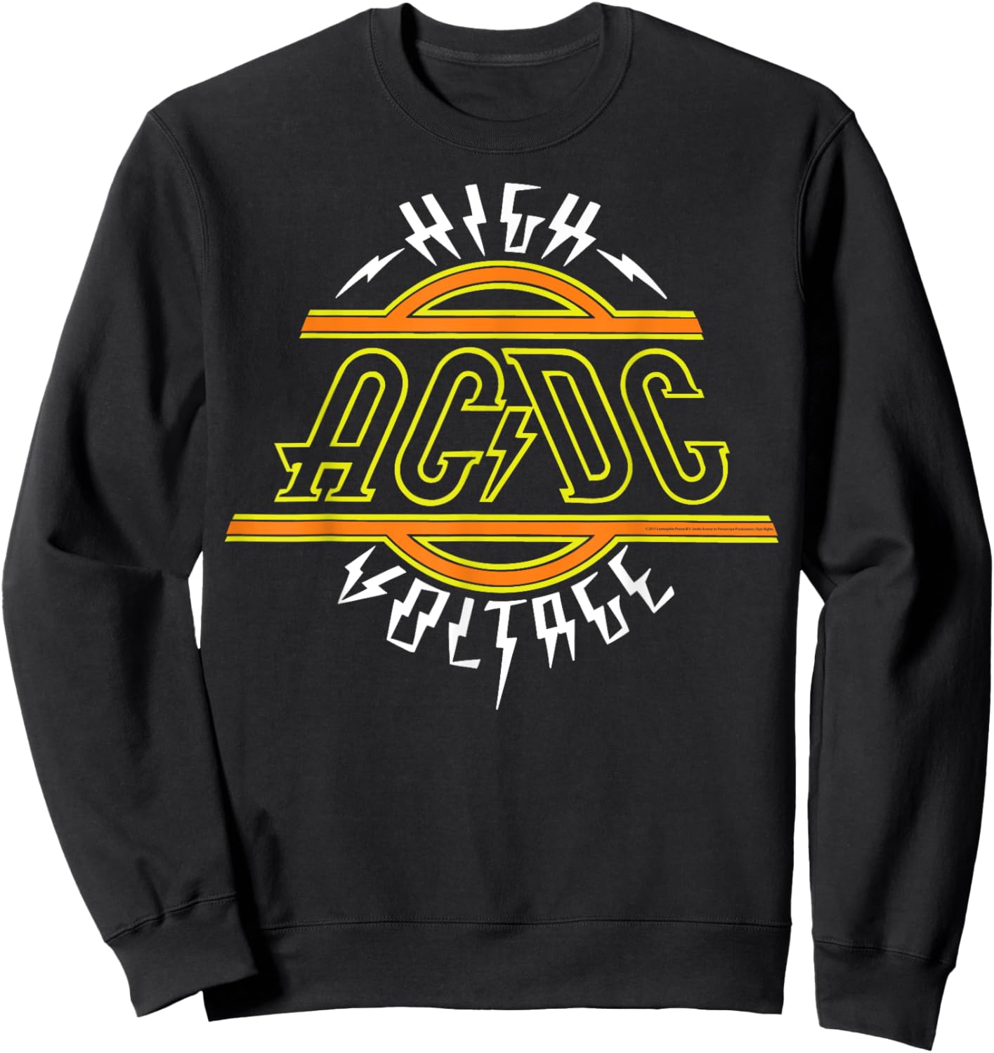AC/DC - High Voltage Lightning Sweatshirt - Sweatshirt | Black