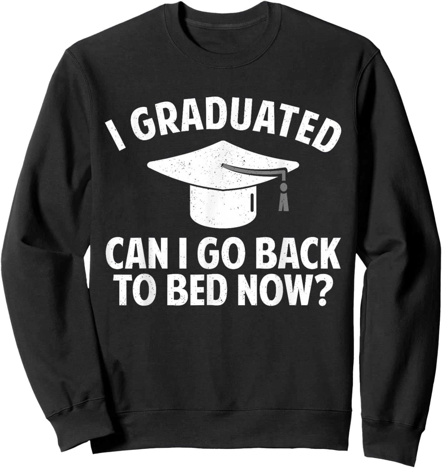 Funny Graduation Art Women Masters Degree Draduation Sweatshirt - Sweatshirt | Black