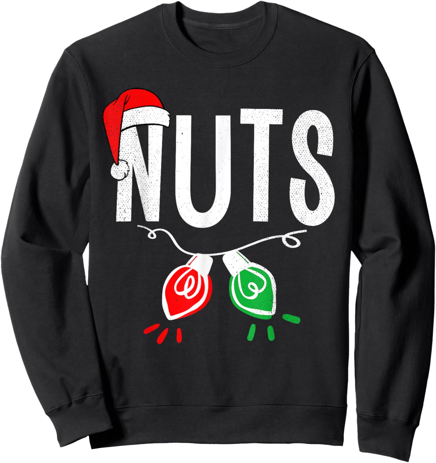 Chest Nuts Matching Chestnuts Funny Christmas Couples Nuts Sweatshirt - Sweatshirt | Black