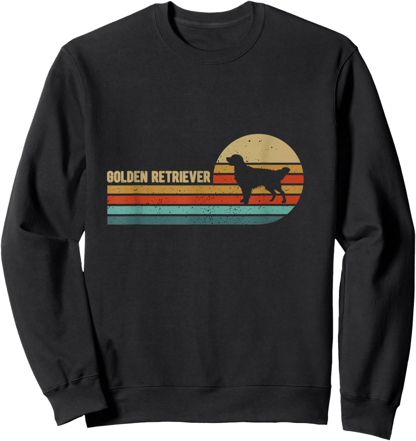 Golden Retriever Dog Sweatshirt - Sweatshirt | Black