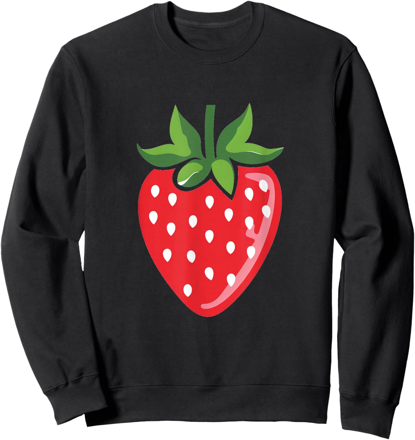 Strawberry - Funny Strawberry Fruit Sweatshirt - Sweatshirt | Black