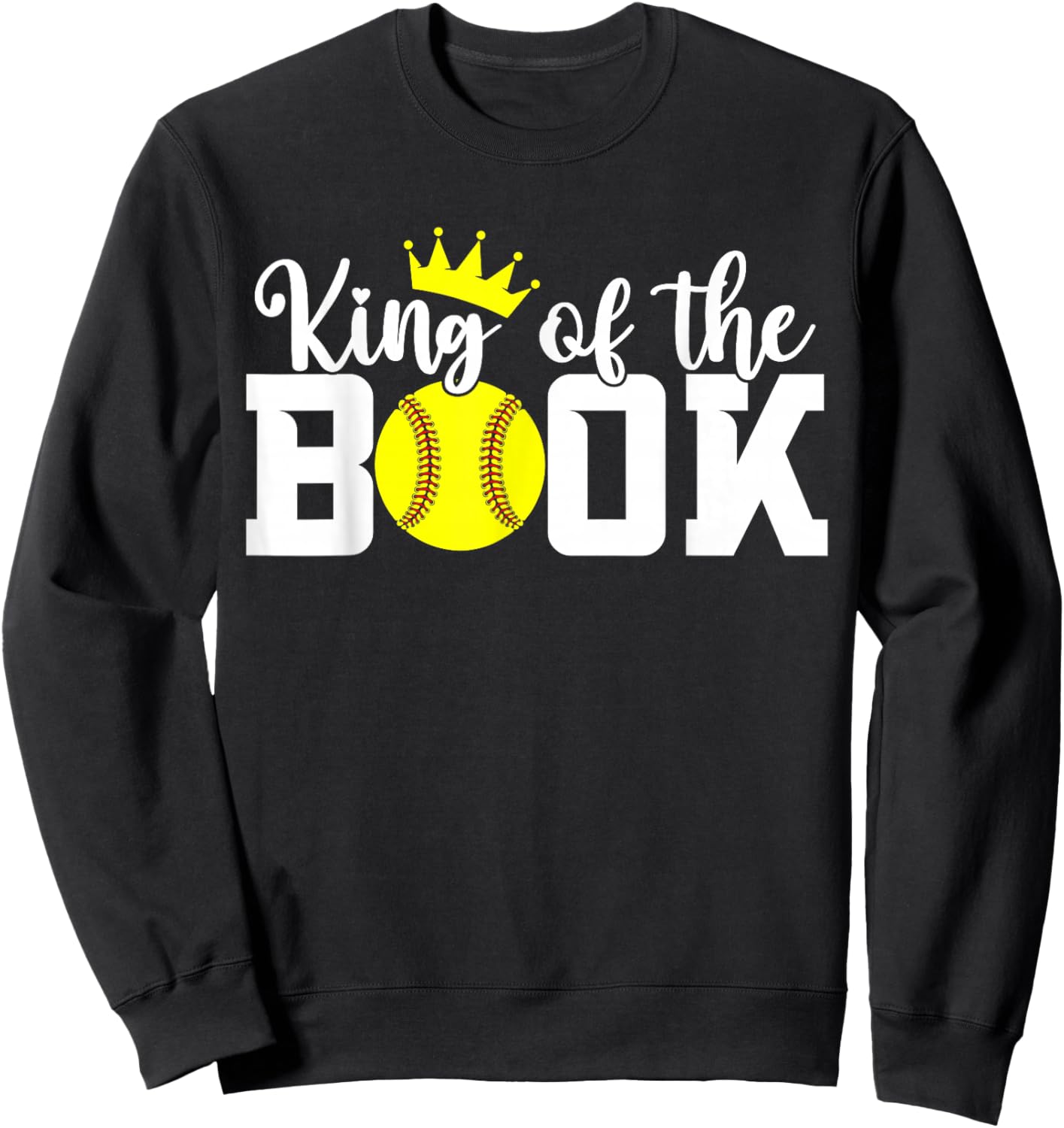 Scorekeeper Softball Team Scorebook King Sweatshirt - Sweatshirt | Black