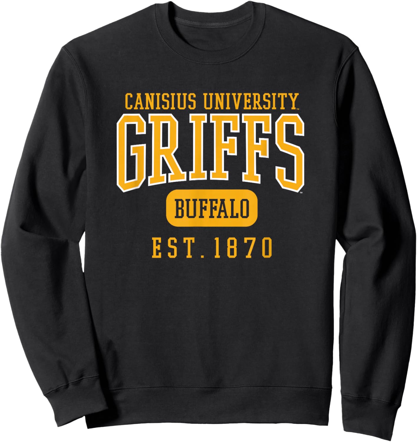 Canisius University Golden Griffins Est. Date Sweatshirt - Sweatshirt | Black
